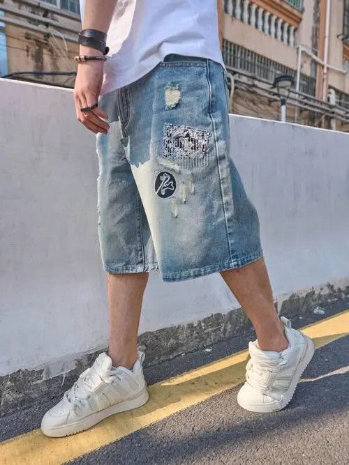 Japanese Brand × Vintage VINTAGE RETRO shorts jorts DRIP rap Y2K Size US 36 / EU 52 - 4 Thumbnail