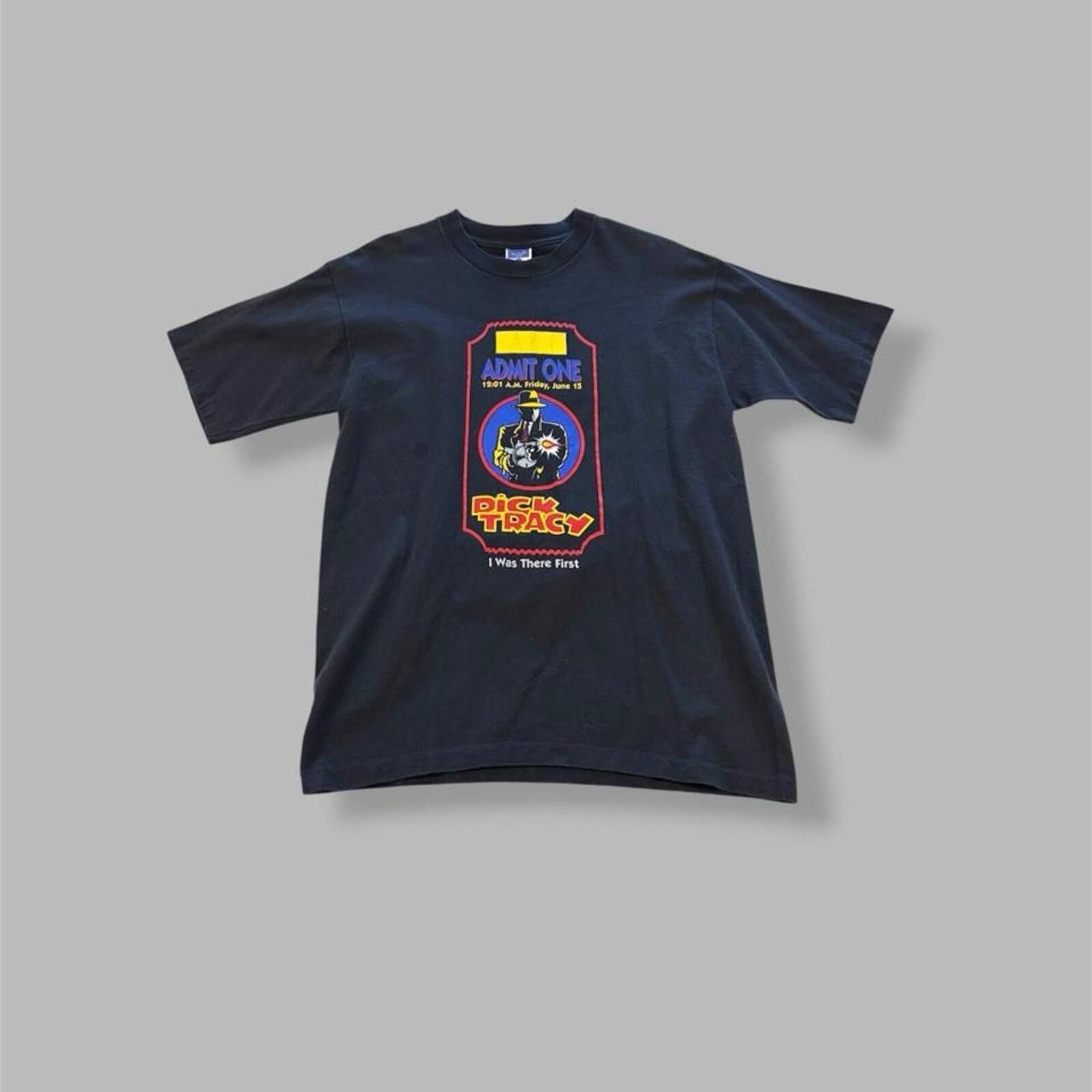 Disney 90s Dick Tracy Admit One Tee Size US L / EU 52-54 / 3 - 1 Thumbnail