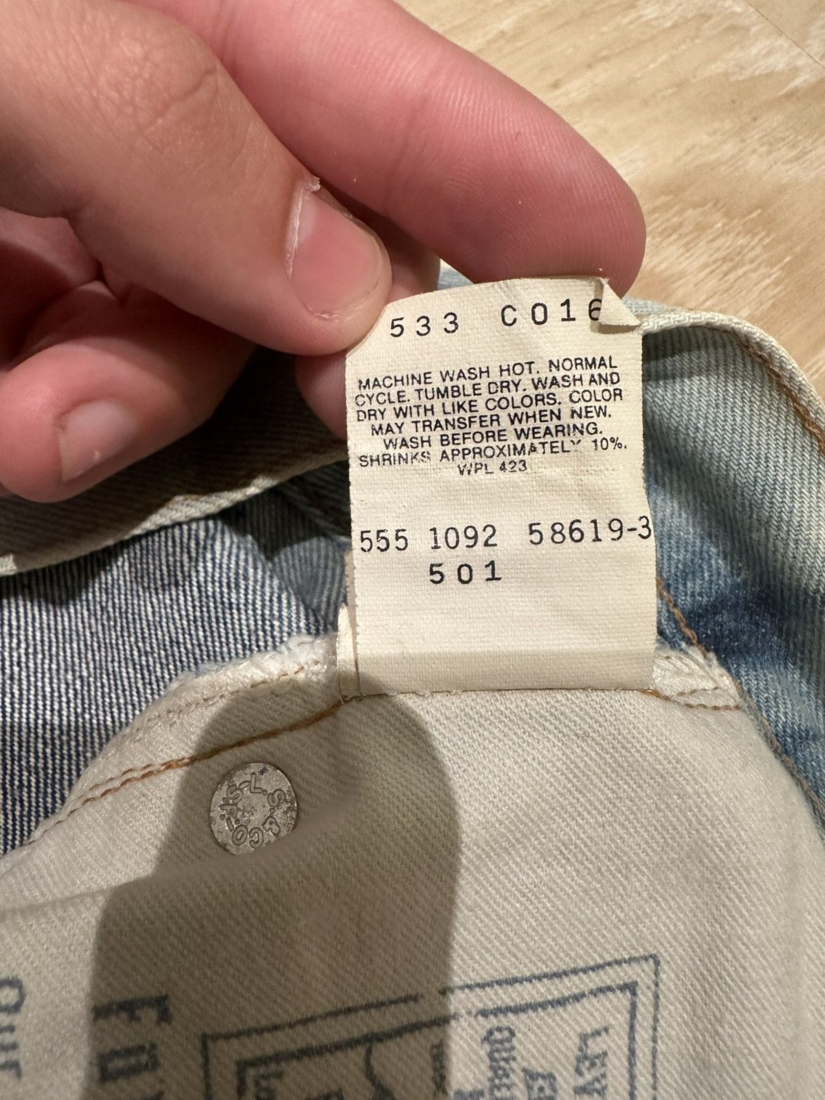 Levi's Vintage Clothing Levi’s 501 555 Redline Size US 32 / EU 48 - 9 Thumbnail