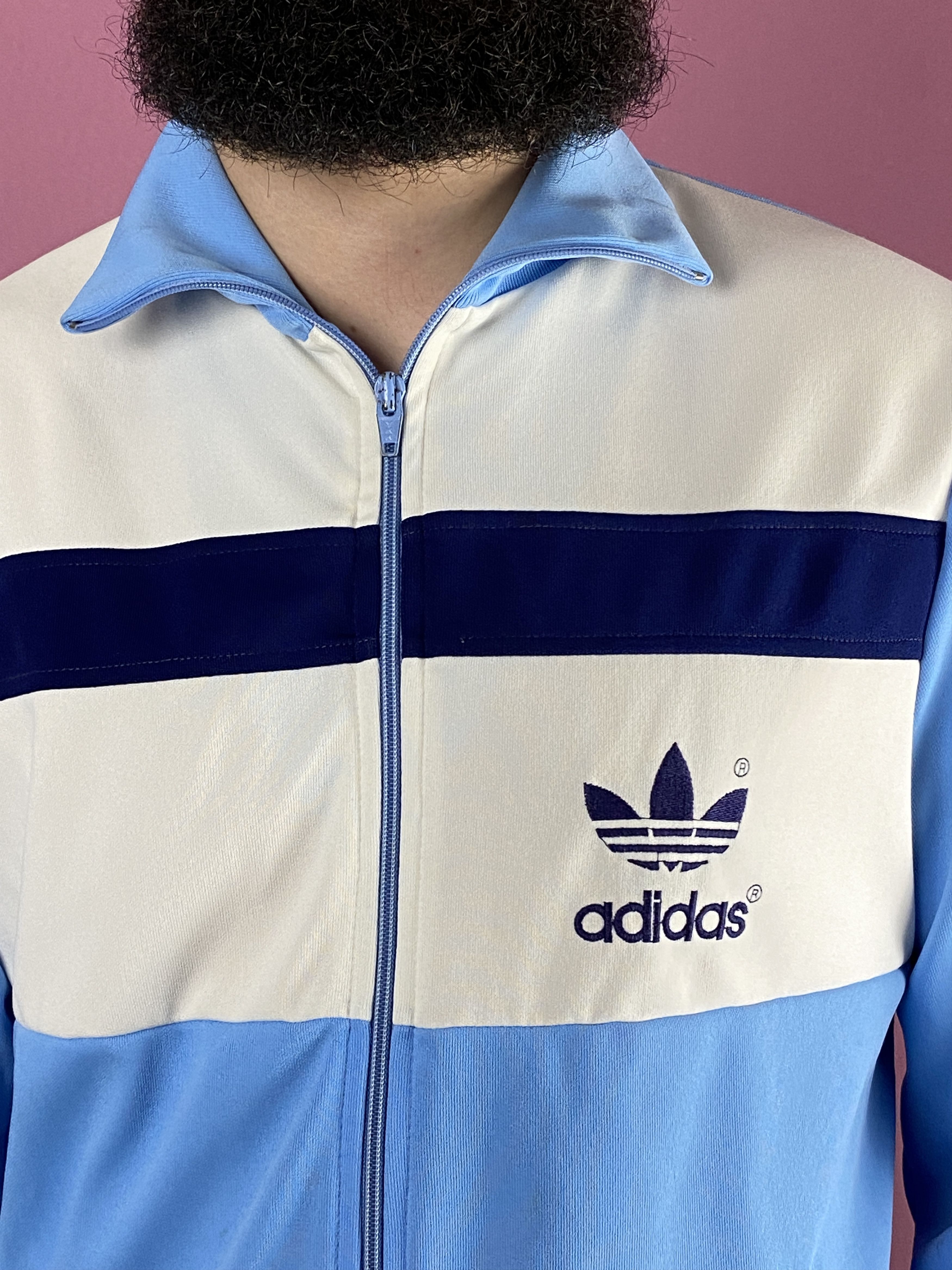 Adidas × Vintage 70s Adidas Vintage Men's Track Jacket - L Size US L / EU 52-54 / 3 - 4 Thumbnail
