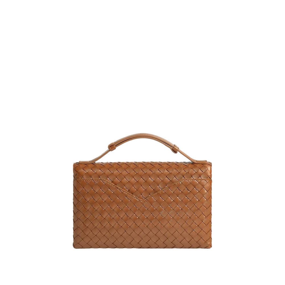 Bottega Veneta BOTTEGA VENETA Knot Lock $3500 Amber Leather Crossbody Bag N Size ONE SIZE - 4 Thumbnail