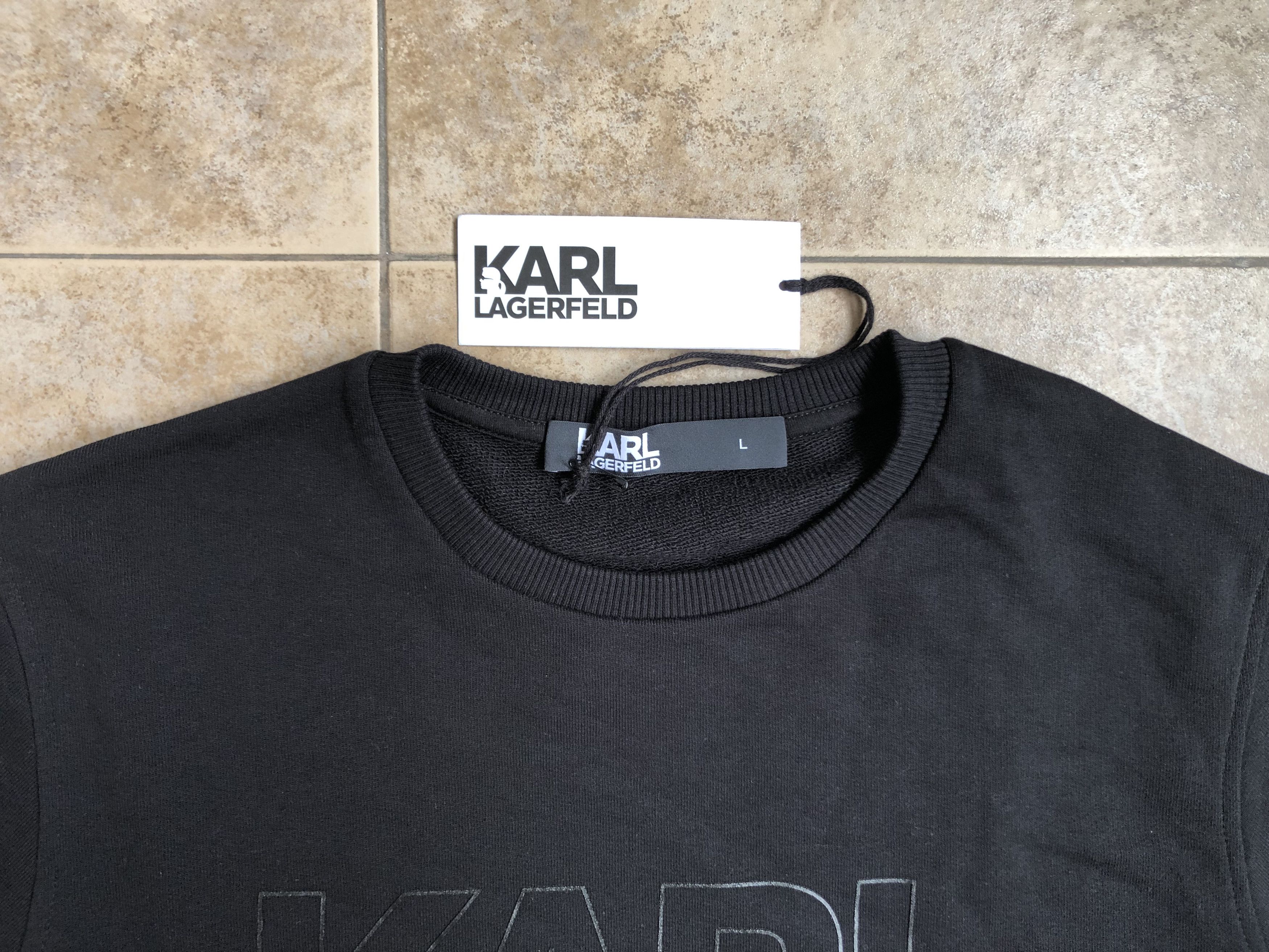 Karl Lagerfeld Karl Lagerfeld Big Logo Sweatshirt L Size US L / EU 52-54 / 3 - 4 Thumbnail