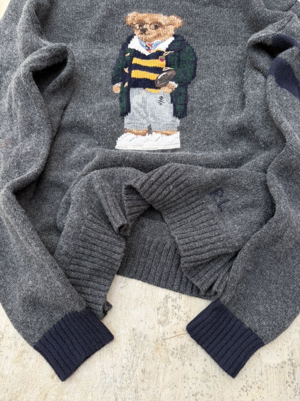 Polo Ralph Lauren Vintage 00s Polo Ralph Lauren Mascot Knit Sweater Size US XXL / EU 58 / 5 - 4 Thumbnail