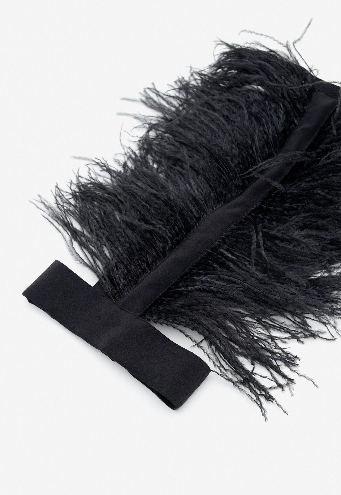Ann Demeulemeester Ann Demeulemeester Feather Ribbon Silk Necklace Size ONE SIZE - 2 Thumbnail