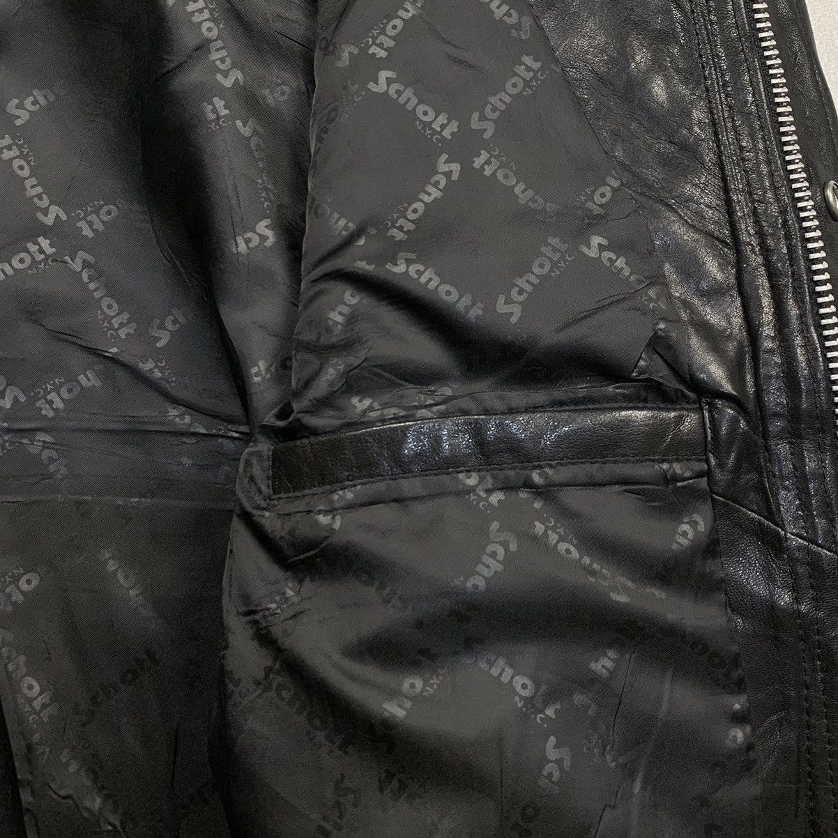 RRL Ralph Lauren × Schott Schott Hooded bikers leather jacket Size US M / EU 48-50 / 2 - 14 Thumbnail
