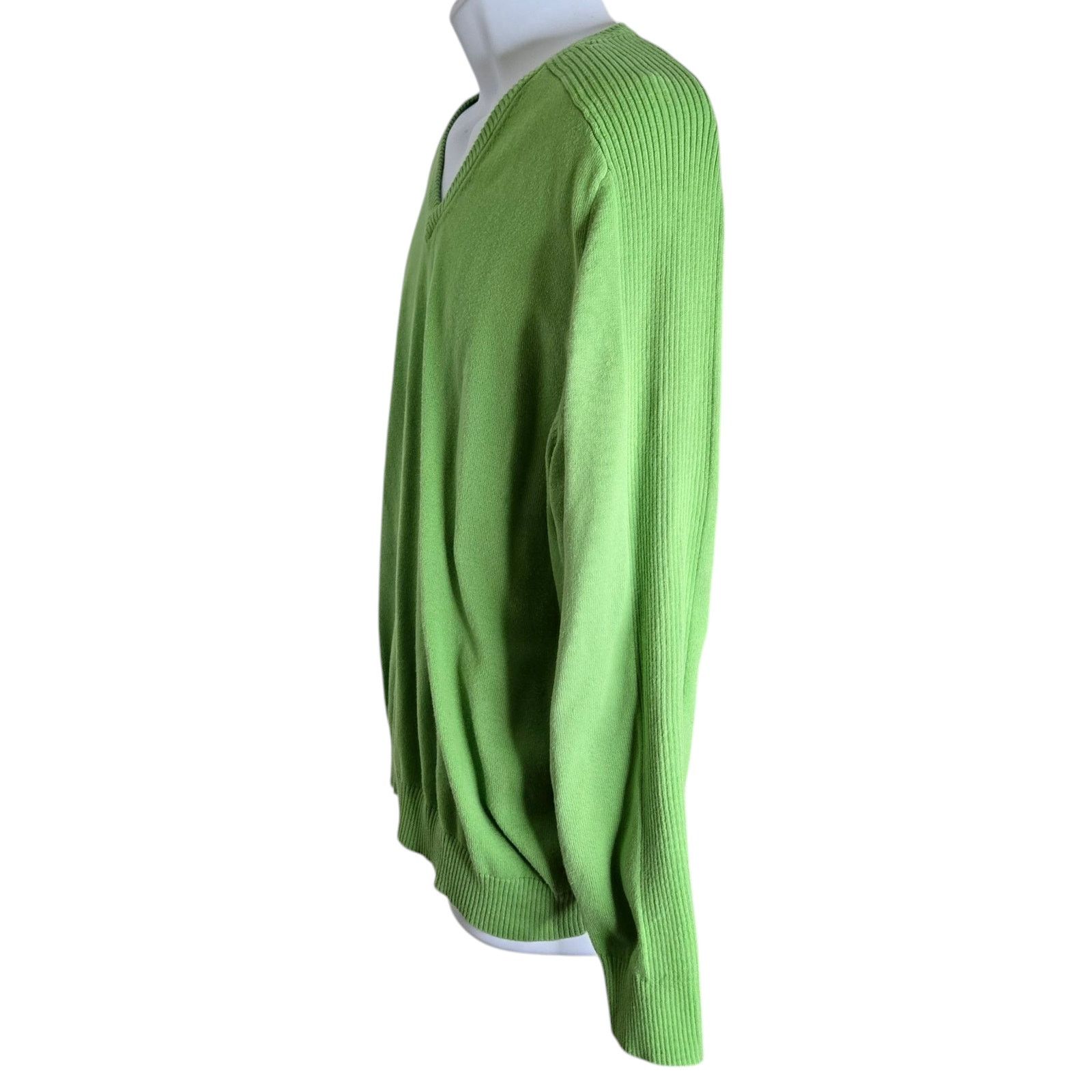 Other Jack Nicklaus Mens Sweater Large Green V Neck Ribbed Bear Size US L / EU 52-54 / 3 - 4 Thumbnail