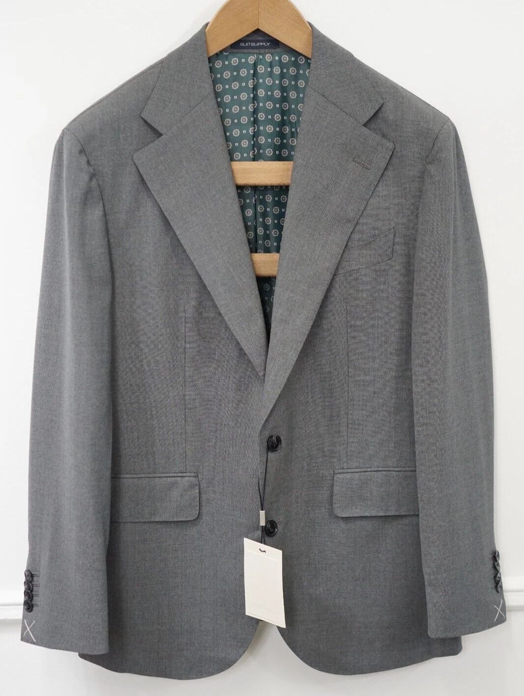 Suitsupply Men Suitsupply Blazer La Spalla Grey Vitale Barberis US38S Size 38S - 1 Thumbnail