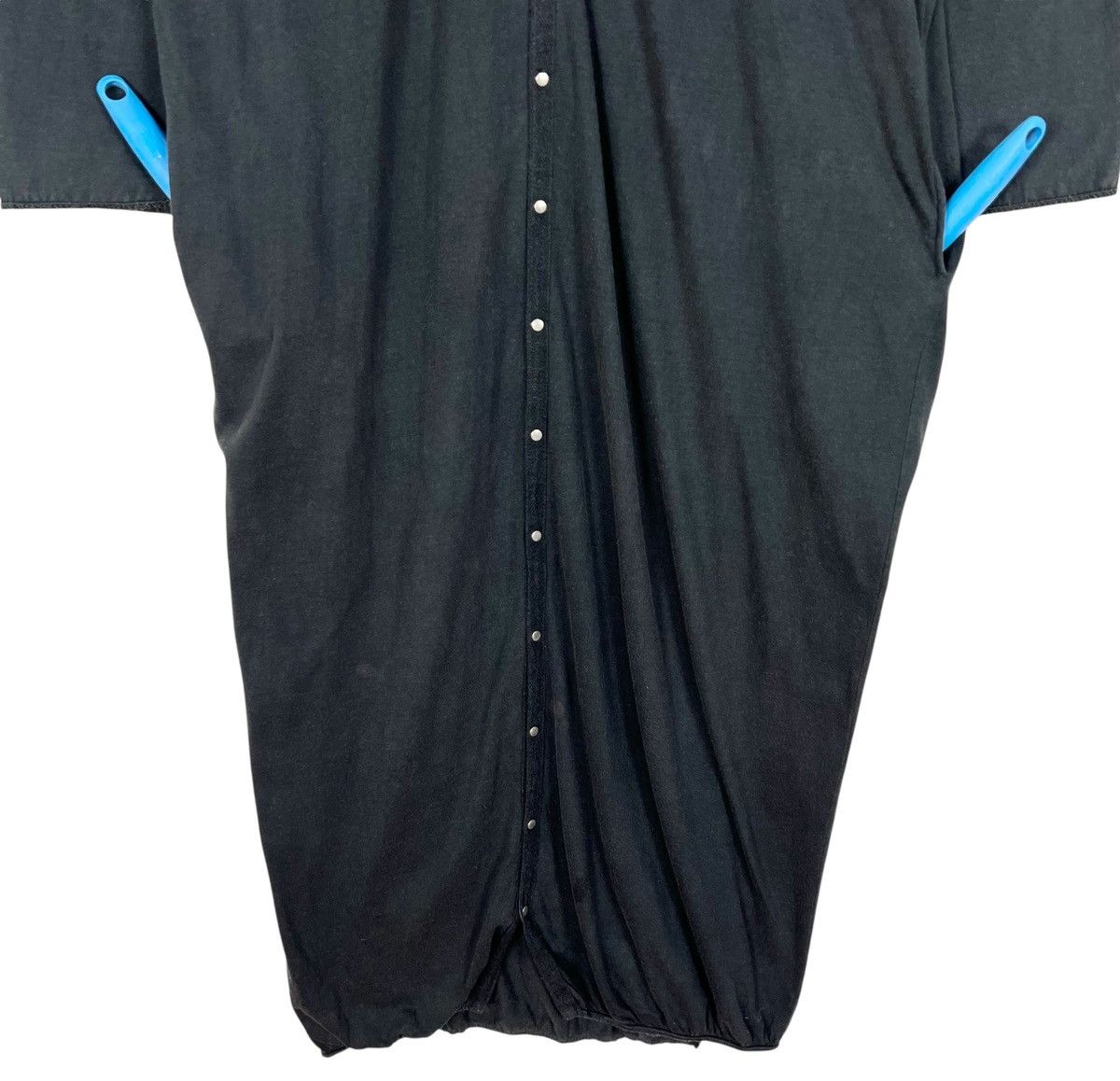 Yohji Yamamoto Vintage 80s Yohji Yamamoto Super Blue Dress Size L / US 10 / IT 46 - 9 Thumbnail