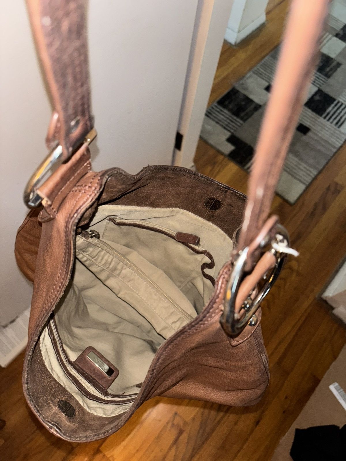 Alfani Brown Alfani Shoulder Bag Size ONE SIZE - 9 Thumbnail