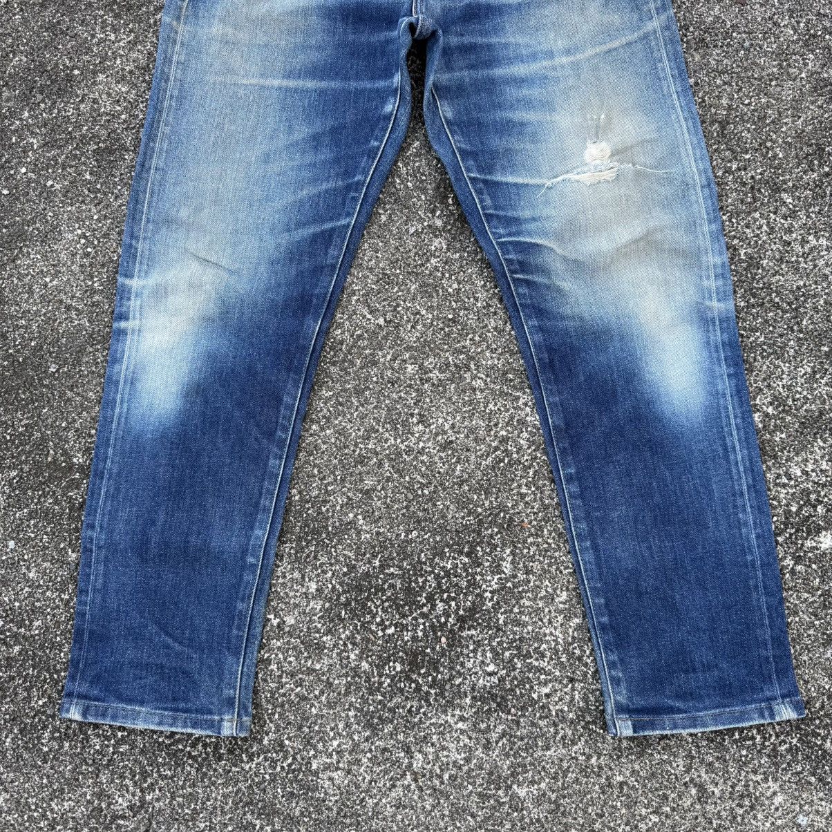 Japanese Brand VINTAGE JAPANESE DENIM MUD WASHED RIPPEP JEAN PANTS Size US 32 / EU 48 - 4 Thumbnail