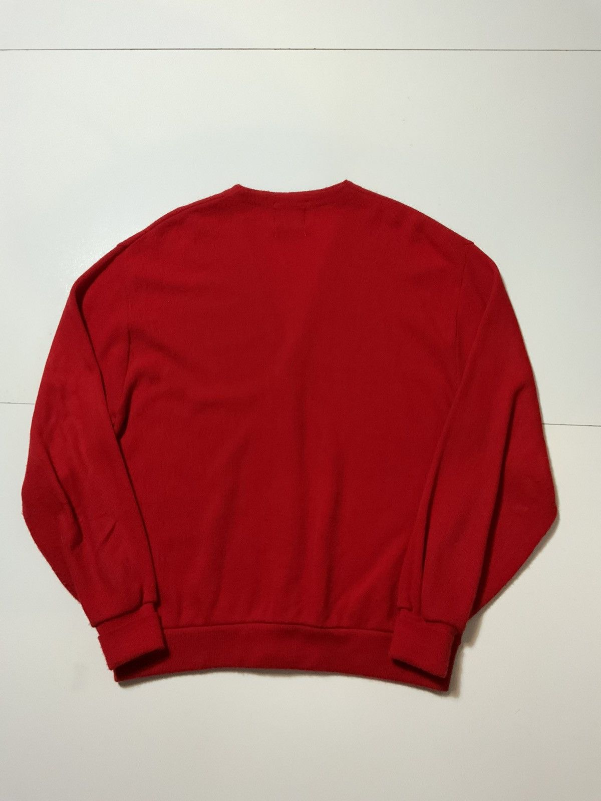 Other Vintage 70s 80s Pine State Red Acrylic Knit Cardigan Sweater Size US XL / EU 56 / 4 - 2 Thumbnail