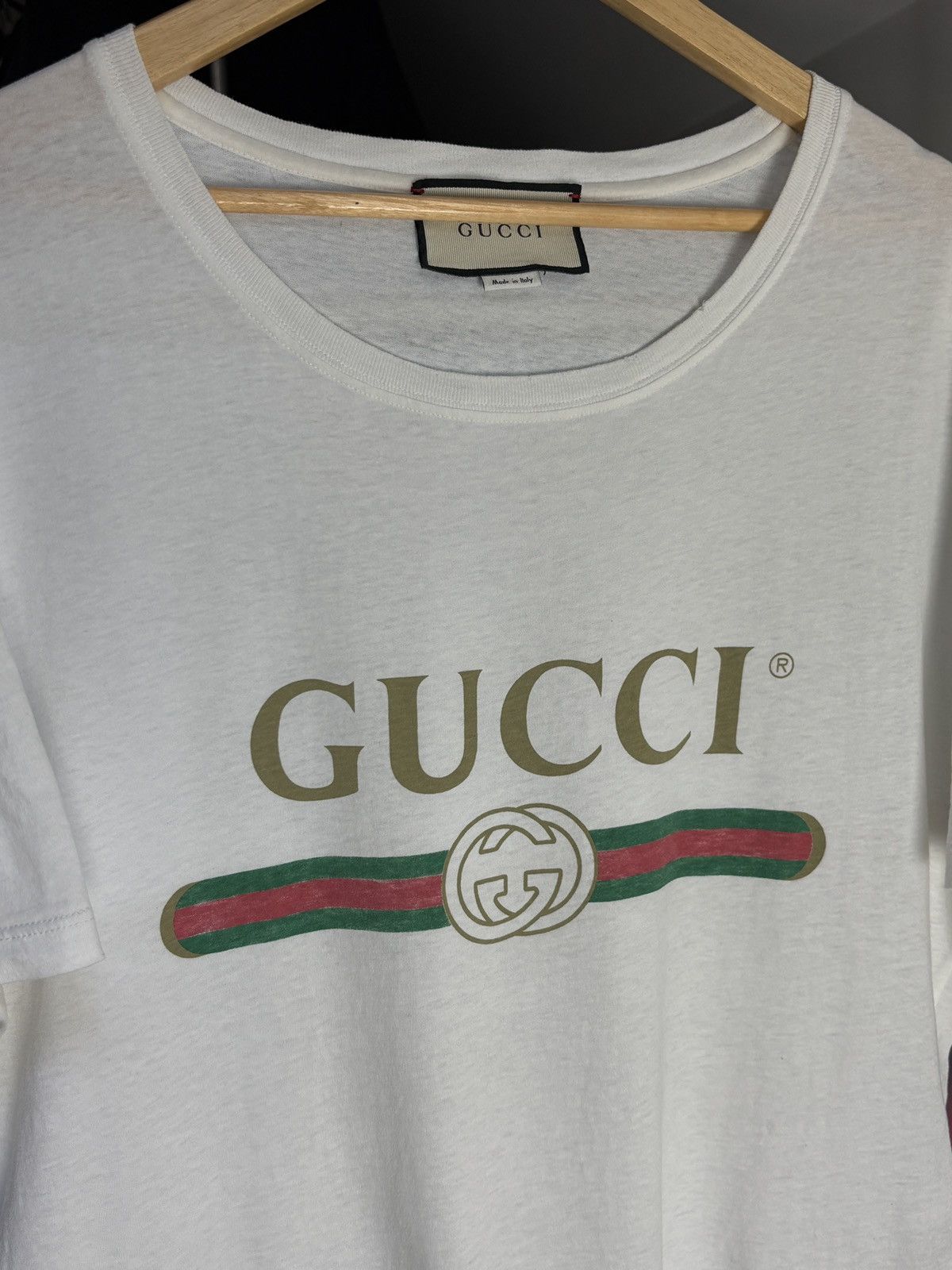Gucci Gucci Classic Logo Oversized Designer Tee Box Vintage Rocky Size US M / EU 48-50 / 2 - 3 Thumbnail