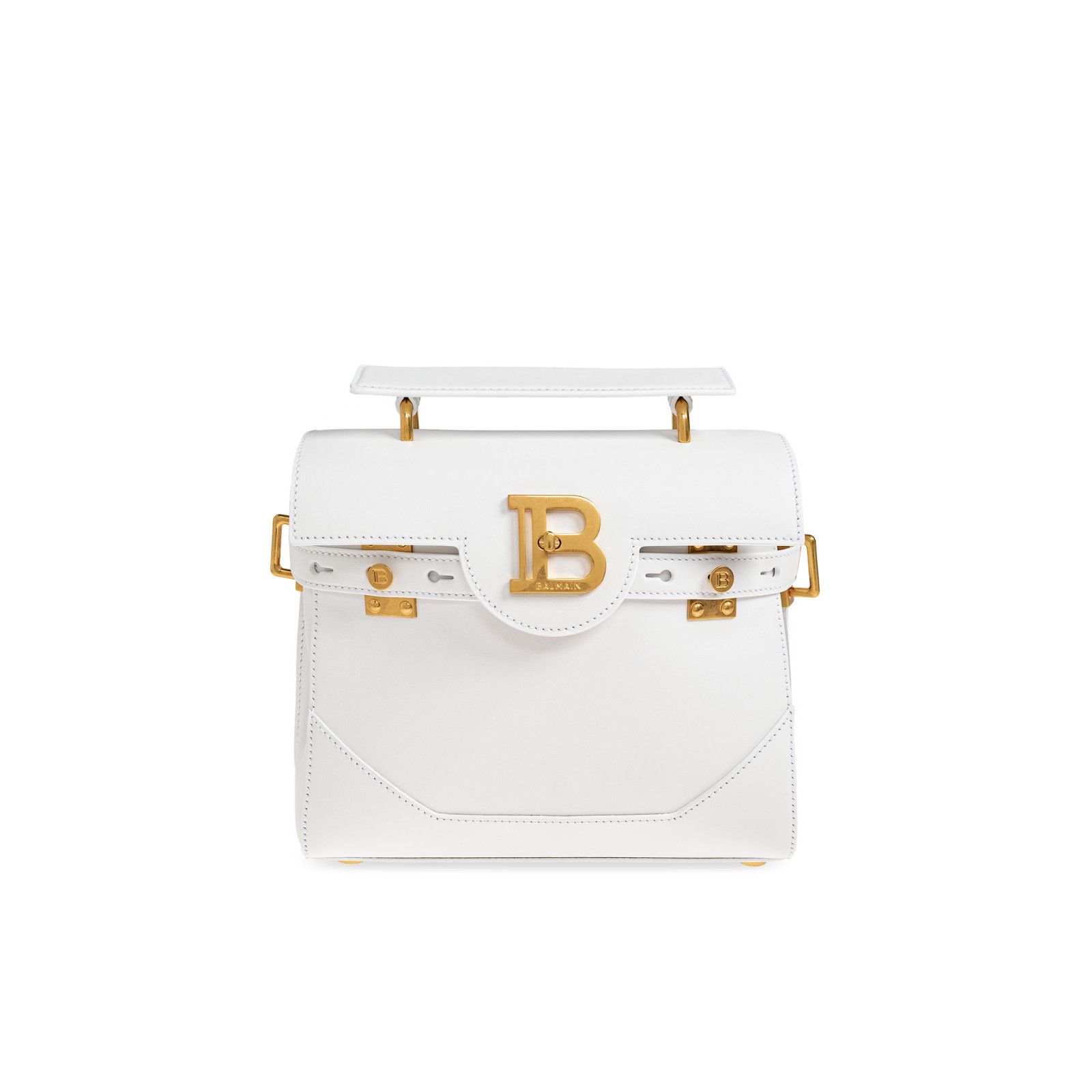 Balmain BALMAIN B-Buzz 23 White Leather Top Handle Bag New & Authent Size ONE SIZE - 1 Thumbnail
