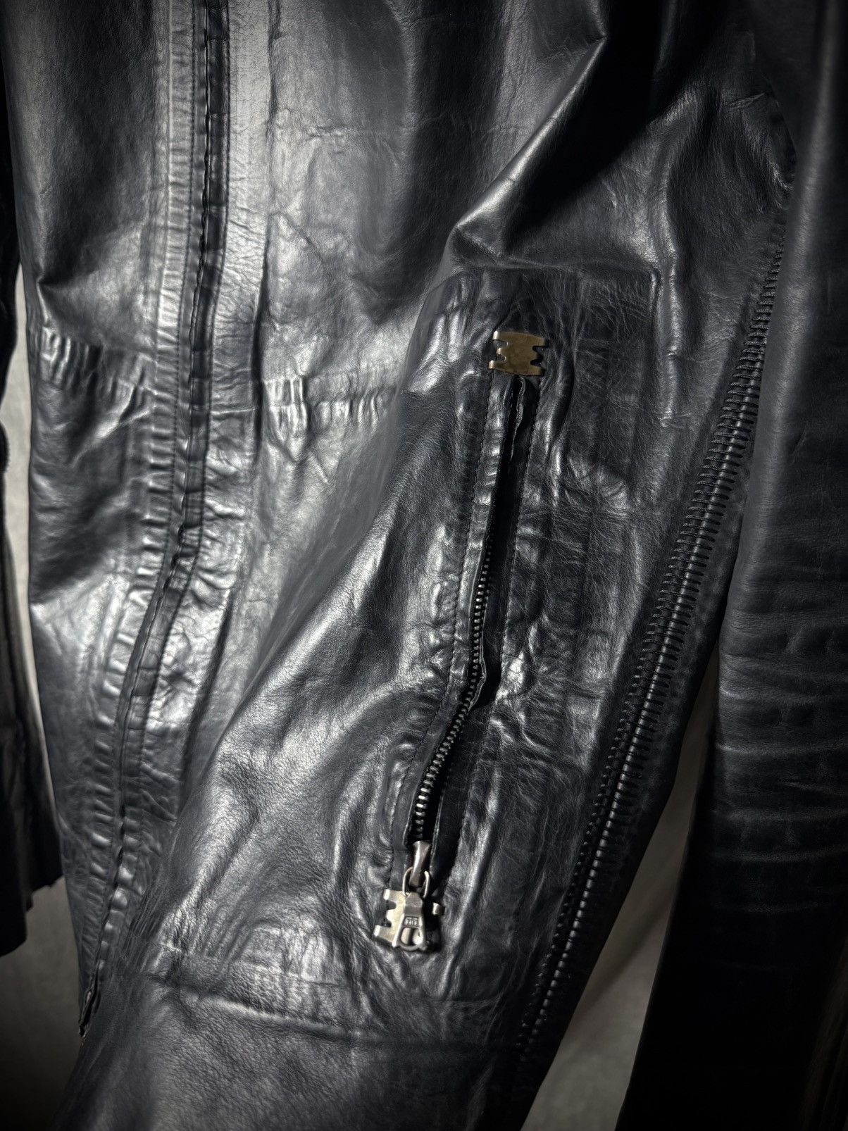 Isaac Sellam Experience ISAAC SELLAM Heavy Calfskin Jacket Size US S / EU 44-46 / 1 - 6 Thumbnail