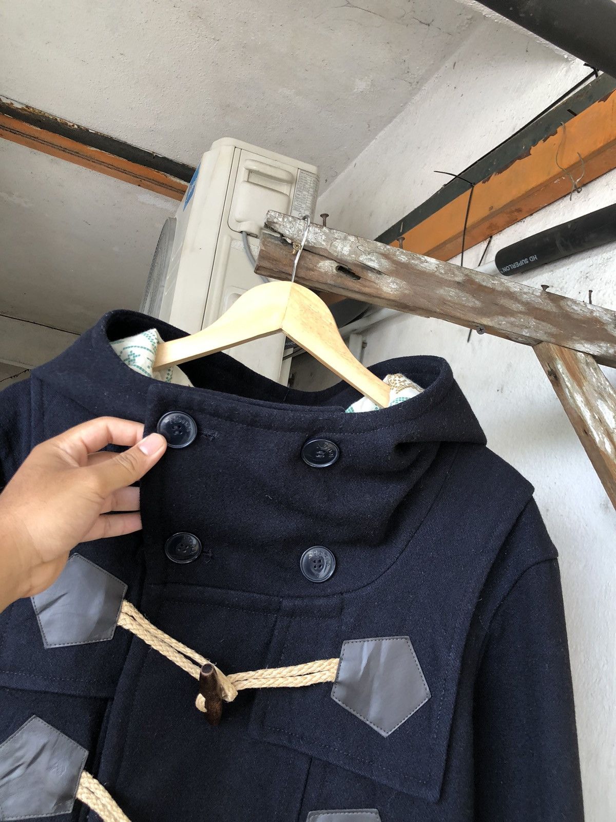 Issey Miyake Ne-net by Issey Miyake Wool Duffle Coat Hoodie Size US M / EU 48-50 / 2 - 6 Thumbnail