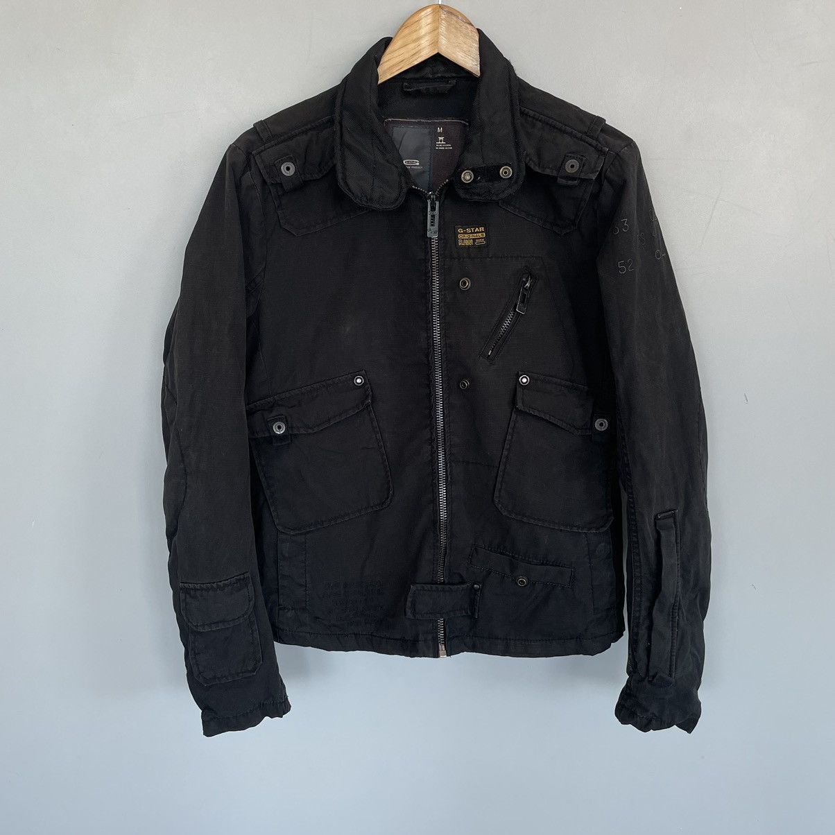 G-Star Vintage denim moto jacket g-star raw y2k Size US M / EU 48-50 / 2 - 1 Thumbnail