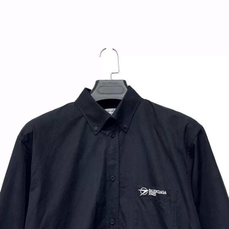 Balenciaga Balenciaga size 34 Black boomerang long sleeve shirt Size XS / US 0-2 / IT 36-38 - 3 Thumbnail