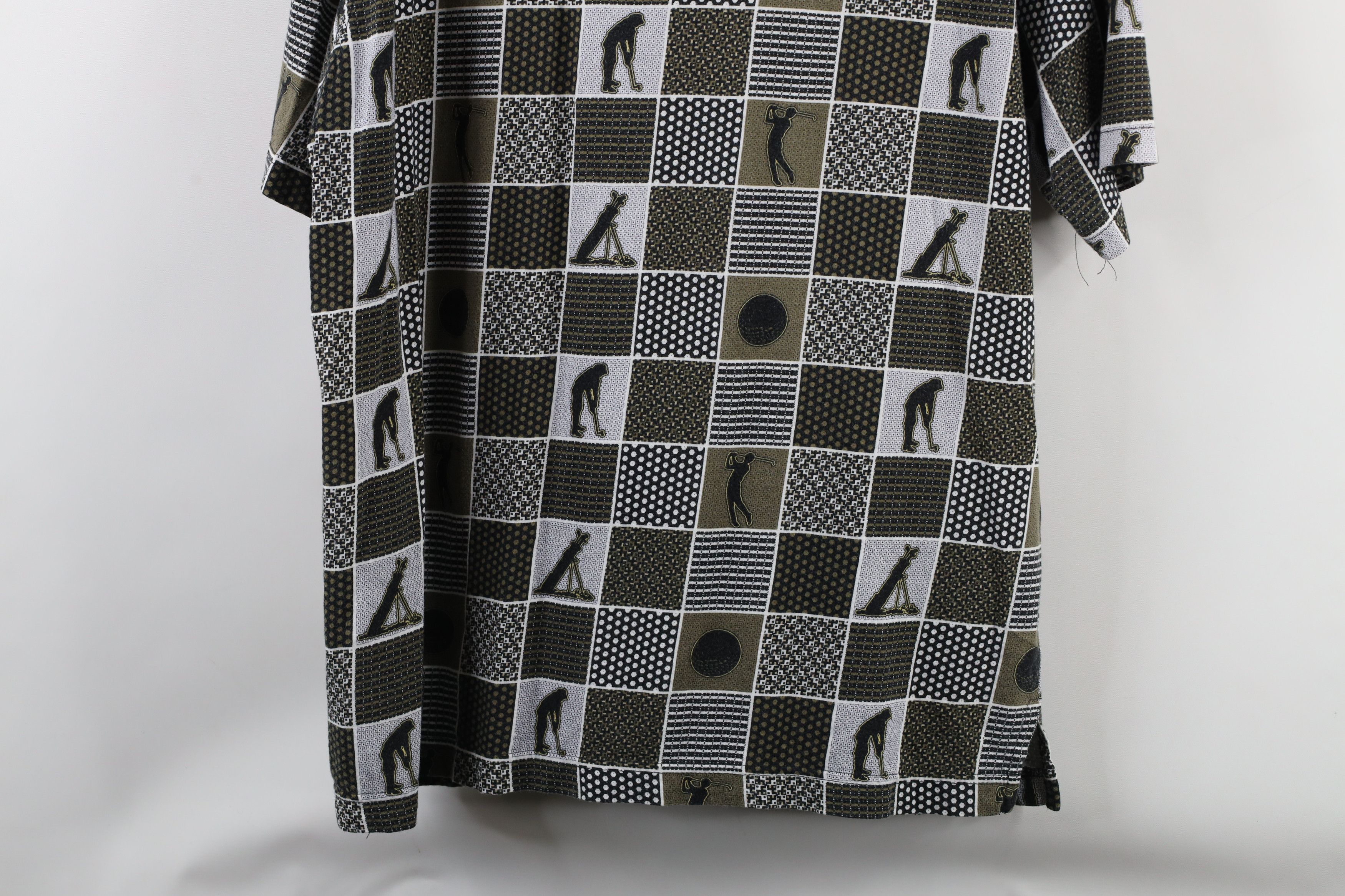 Vintage Vintage 90s Streetwear Print Checkered Golf Polo Shirt Size US XL / EU 56 / 4 - 10 Thumbnail