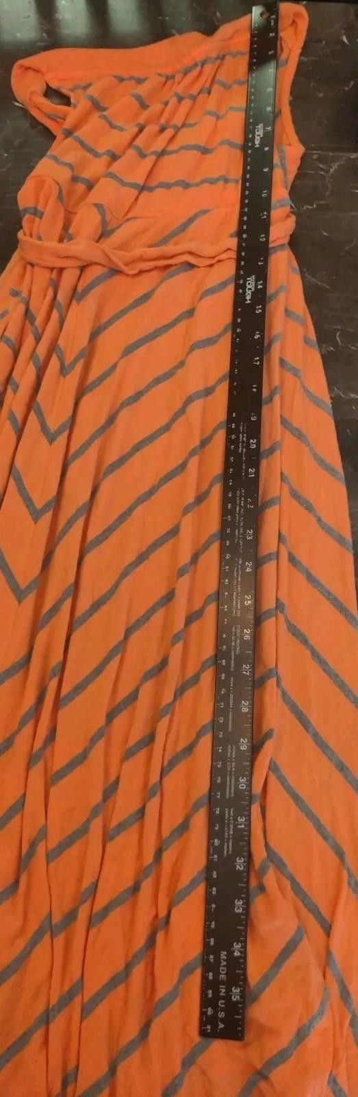 Other Liz Lang Maternity Womens Size XS TP Maxi Dress Orange Gray Size XS / US 0-2 / IT 36-38 - 11 Thumbnail