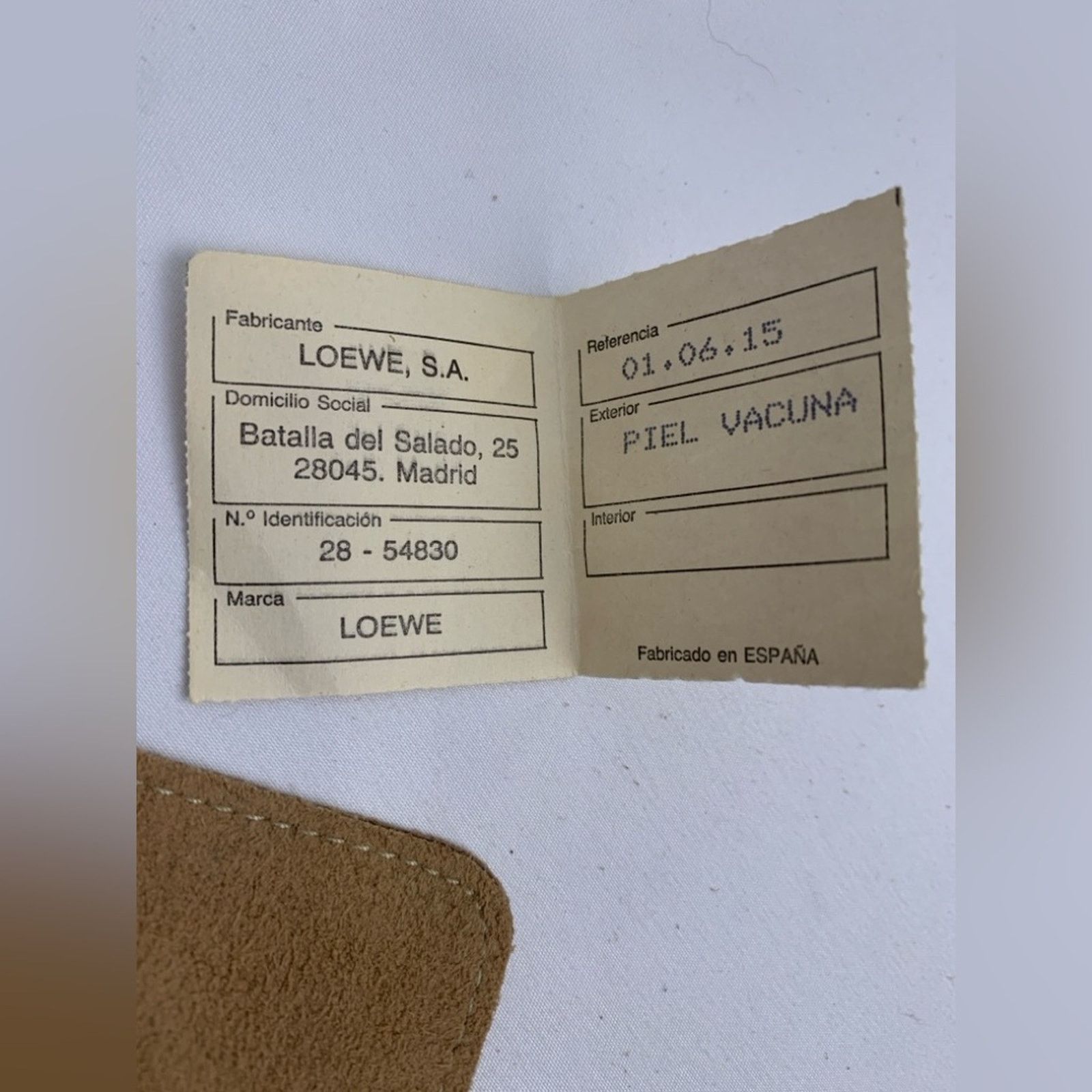 Loewe Loewe Tan Suede coin purse wallet with envelope Size ONE SIZE - 6 Thumbnail