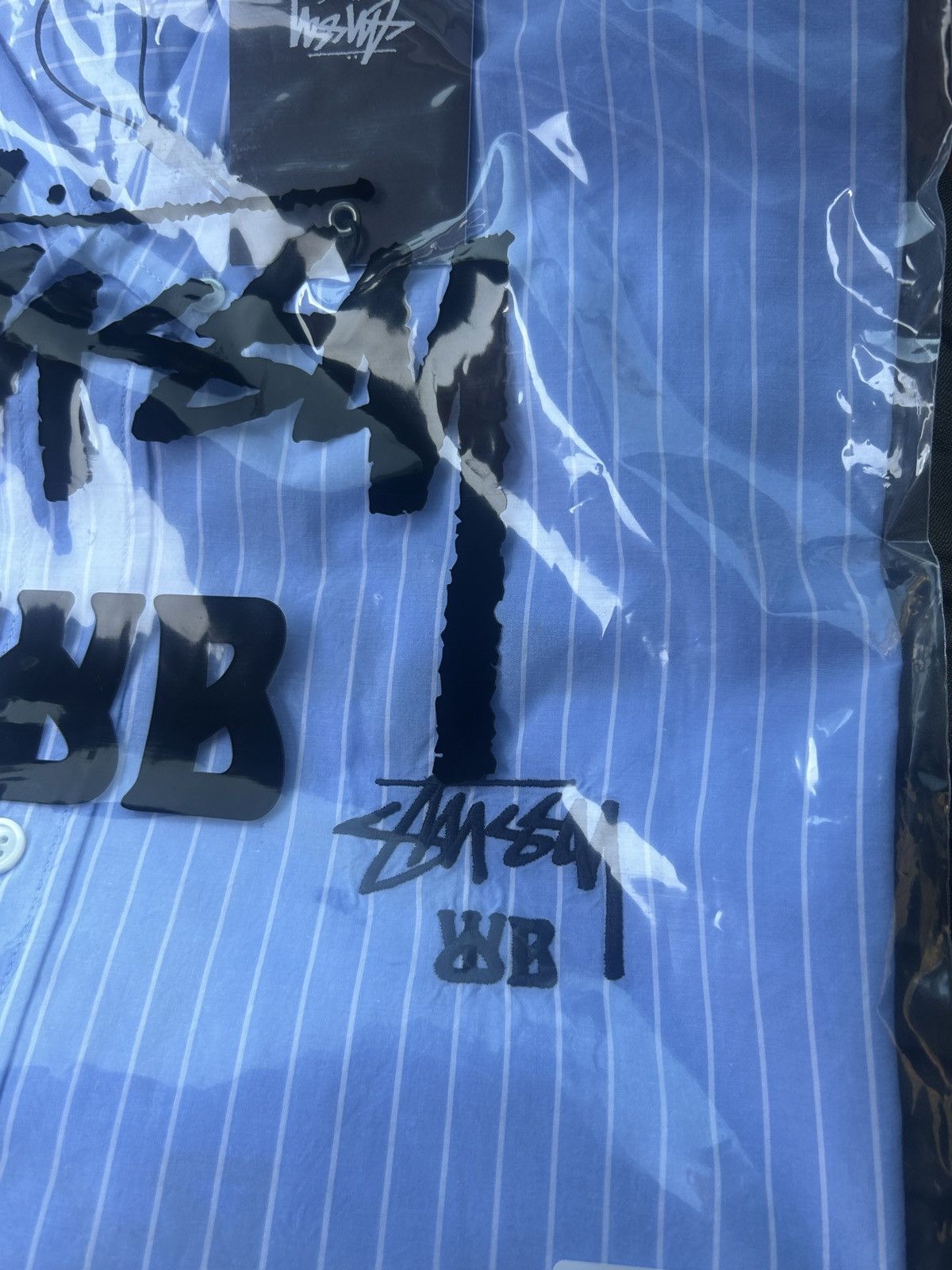 Stussy x wales Bonner poplin shirt stripe xl