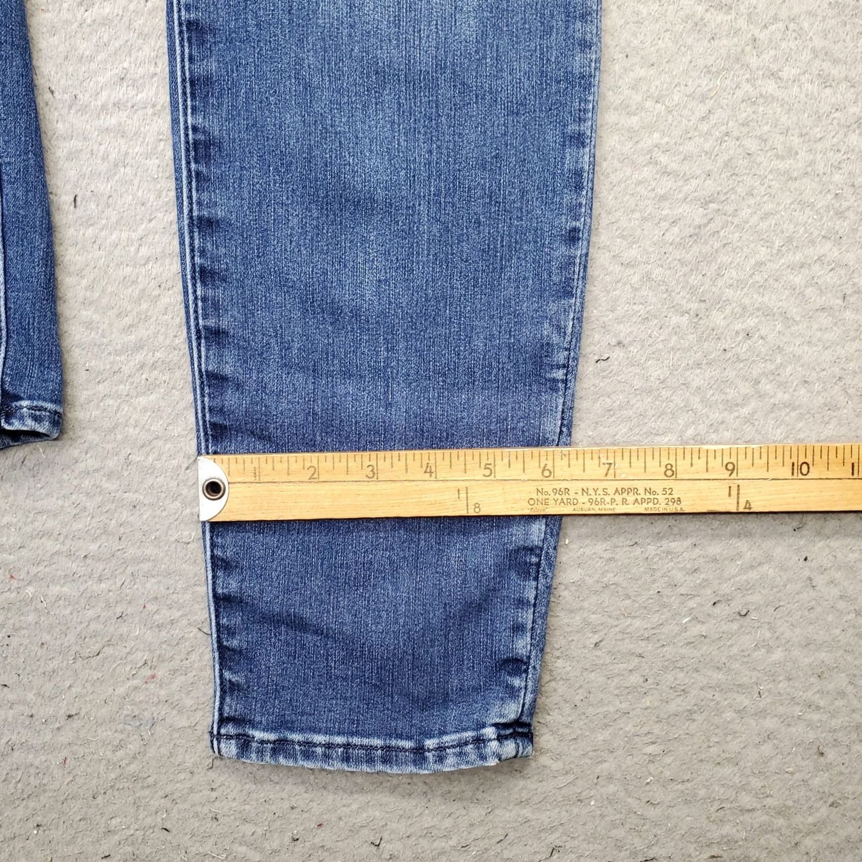 Athleta Athleta Womens 4 Jeans Blue Denim Stretch Skinny 5-Pocket Regular Inseam 29" | Size 4 | Vintage No | Outdoor Theme Size 27" / US 4 / IT 40 - 5 Thumbnail