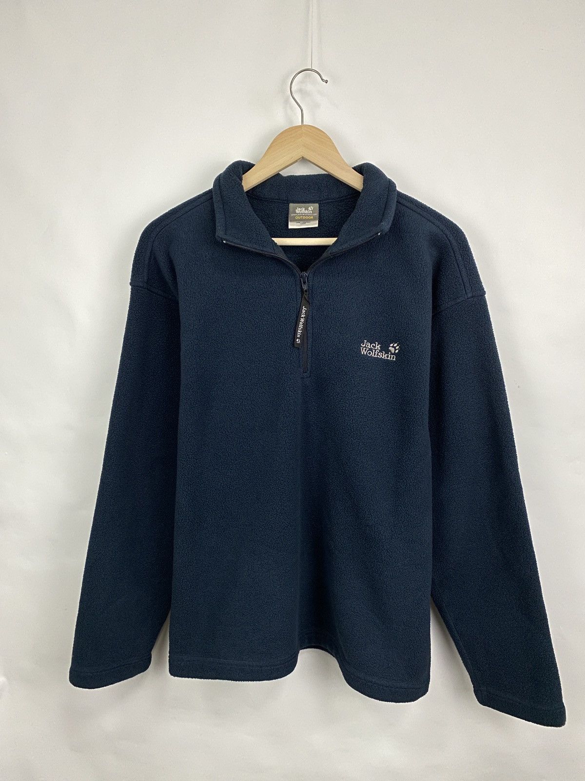 Jack Wolfskin 🧗🇺🇸 Y2K Jack Wolfskin Fleece Hoodie Rare Retro Hype Size US L / EU 52-54 / 3 - 7 Thumbnail