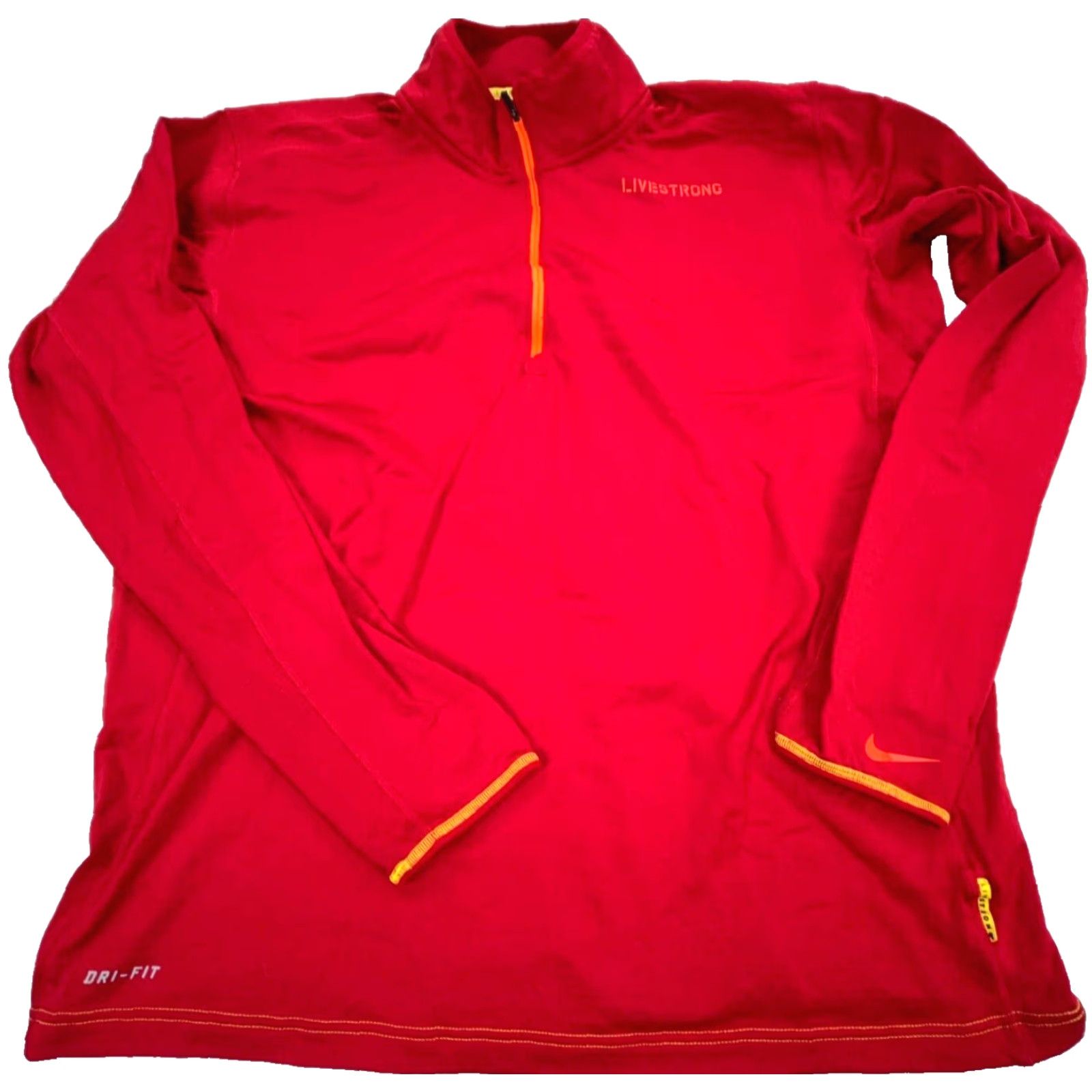 Nike Nike Sweatshirt Men XL Red Dri Fit Performance Quarter Zip Run Pullover Sweater Size US XL / EU 56 / 4 - 2 Thumbnail