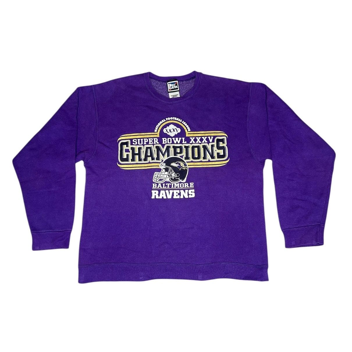 NFL × Pro Player × Vintage Vintage Pro Player Baltimore Ravens Super Bowl Sweatshirt Size US L / EU 52-54 / 3 - 1 Thumbnail