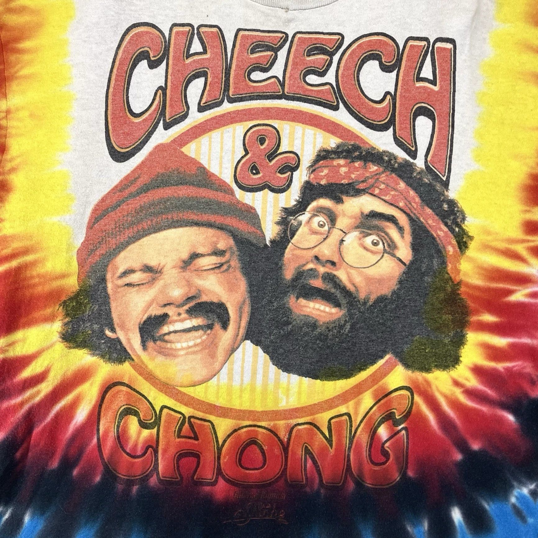 Vintage Cheech & Chong Up in Smoke Shirt Mens M Tie Dye Graphic Movie Tee Trippy WEAR Size US M / EU 48-50 / 2 - 3 Thumbnail
