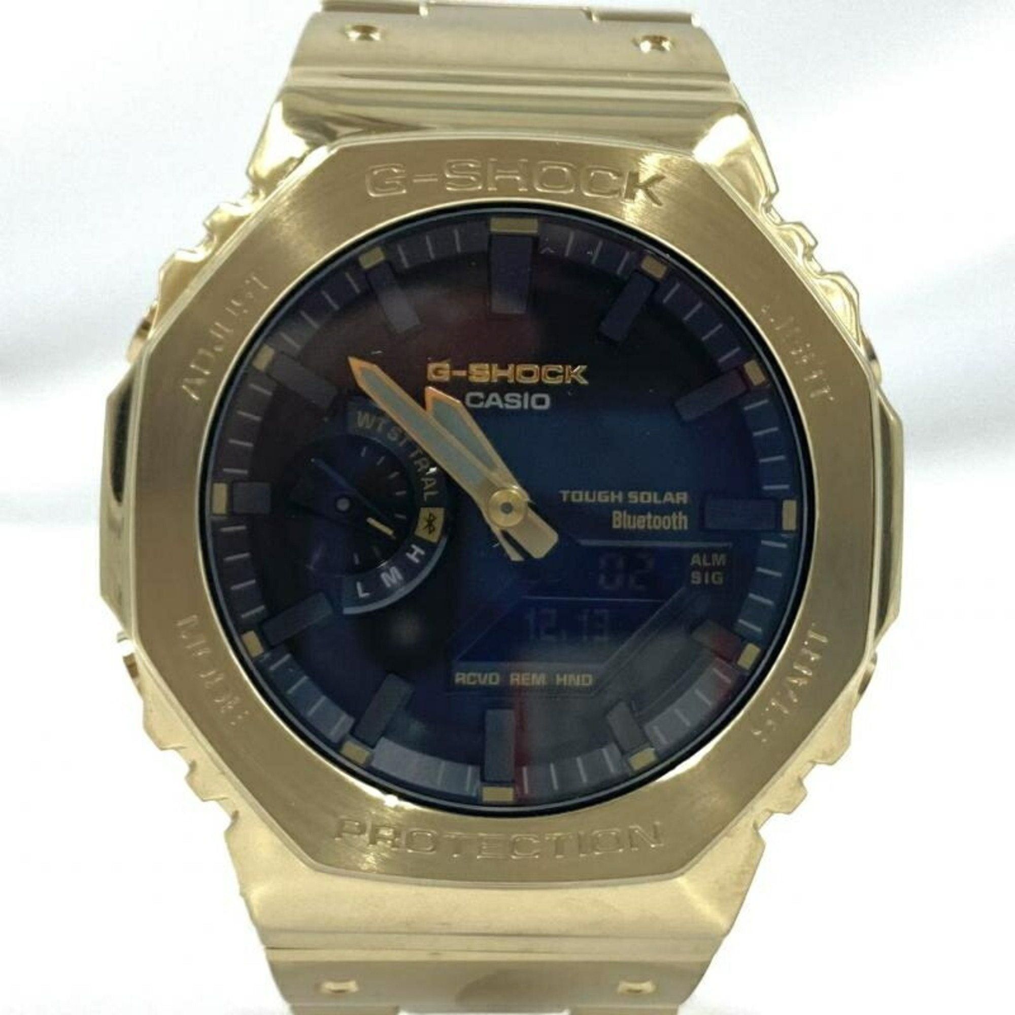 image of Casio G-Shock Gm-B2100Gd-9Ajf G-Shock Tough Solar Mobile Link Full Metal Gold, Women's