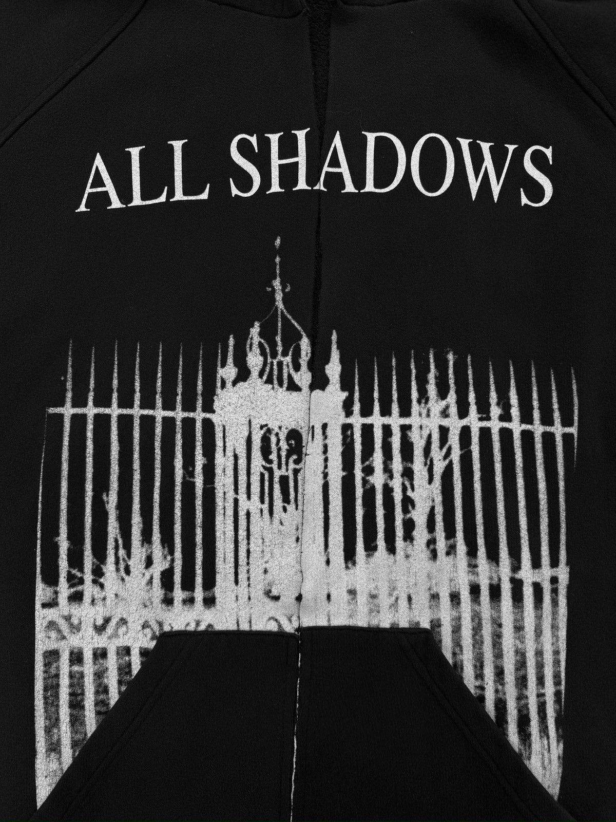Raf Simons AW05 Raf Simons ‘All Shadows’ Oversized Black Graphic Hoodie Size US S / EU 44-46 / 1 - 2 Thumbnail