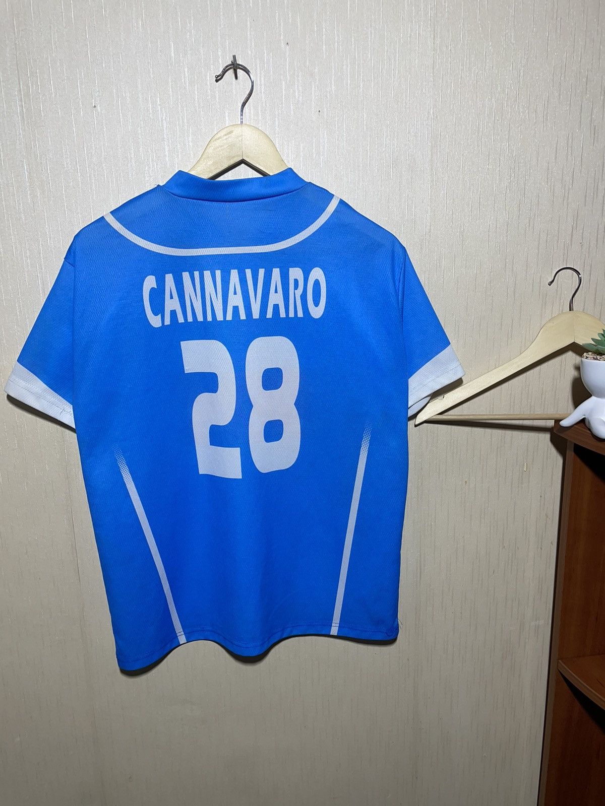 Vintage Napoli #28 Cannavaro vintage soccer jersey Size US M / EU 48-50 / 2 - 2 Thumbnail