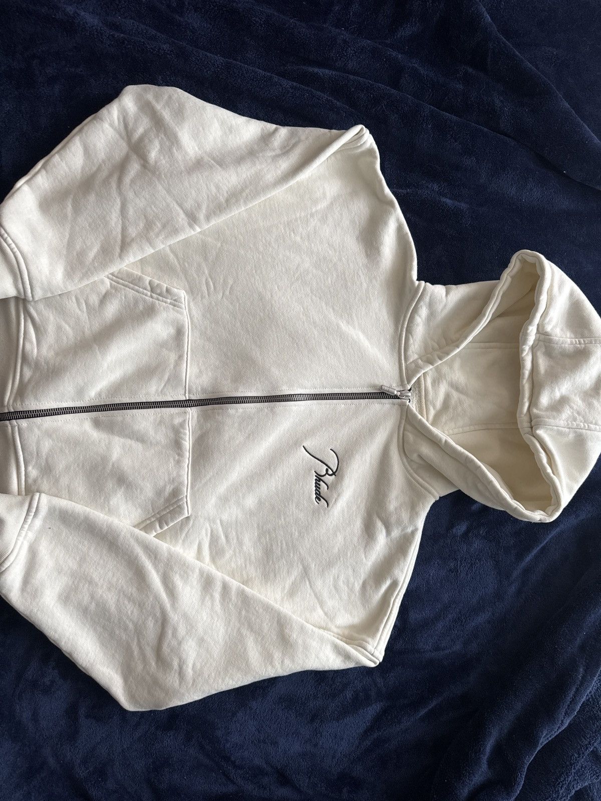RHUDE Logo Embroidered Zip up - sz XS