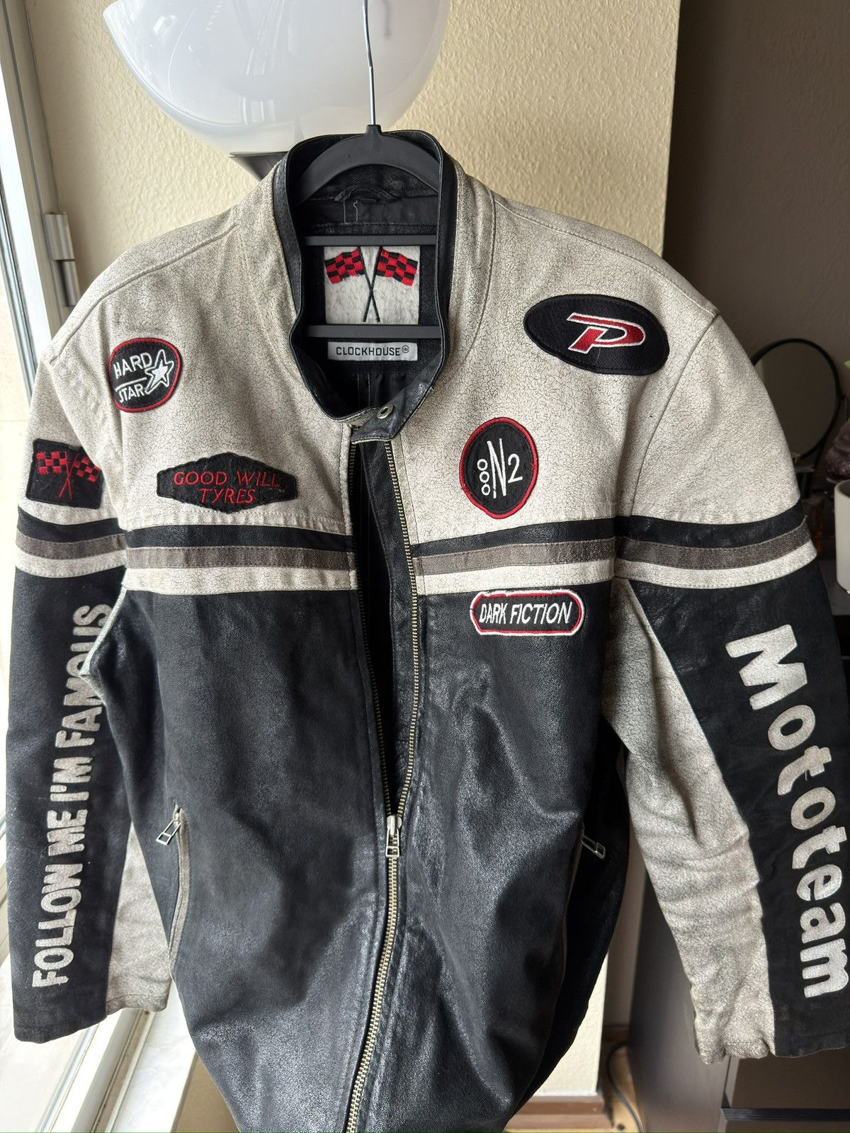 Vintage Racing vintage leather jacket Size US L / EU 52-54 / 3 - 5 Thumbnail