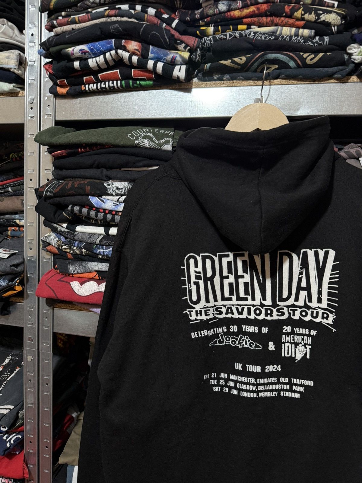 Band Tees Rare Green Day Saviors Tour 2024 Rock Band Hoodie Y2K Hype Size US XXL / EU 58 / 5 - 4 Thumbnail