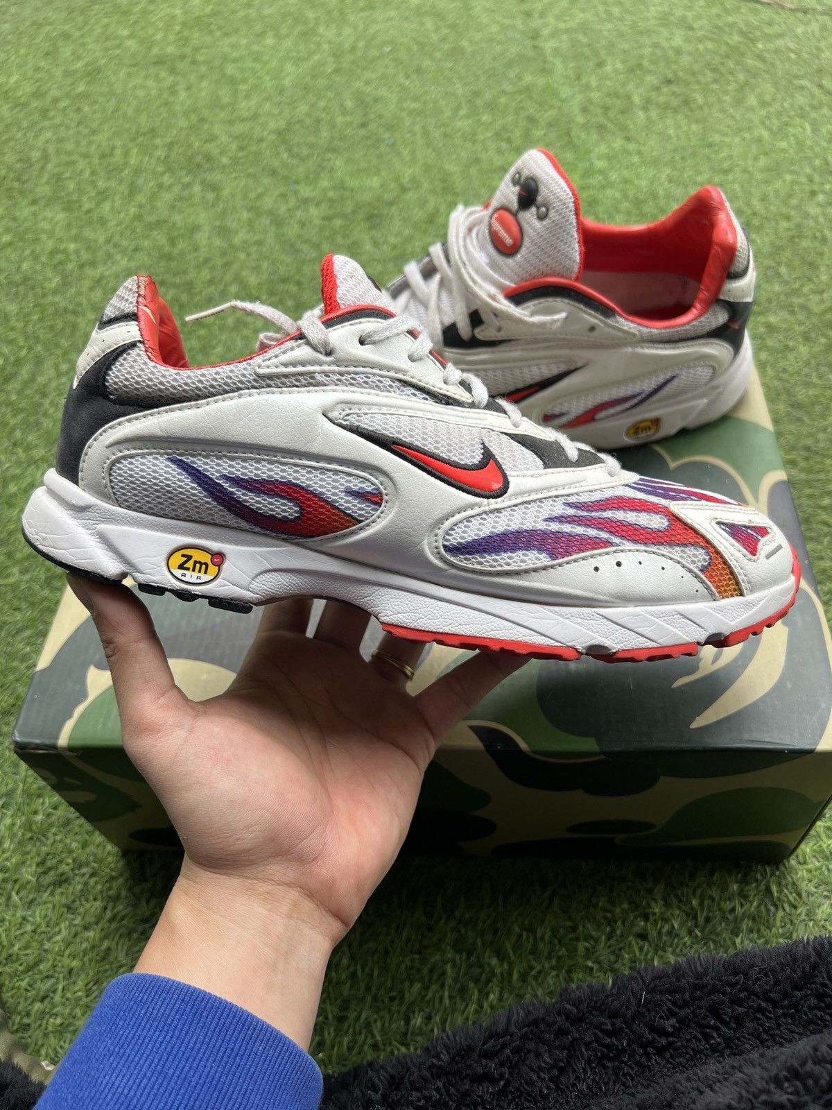 Nike × Supreme Nike x Supreme Zoom Streak Spectrum Plus 'Habanero Red' Size US 8 / EU 41 - 1 Thumbnail