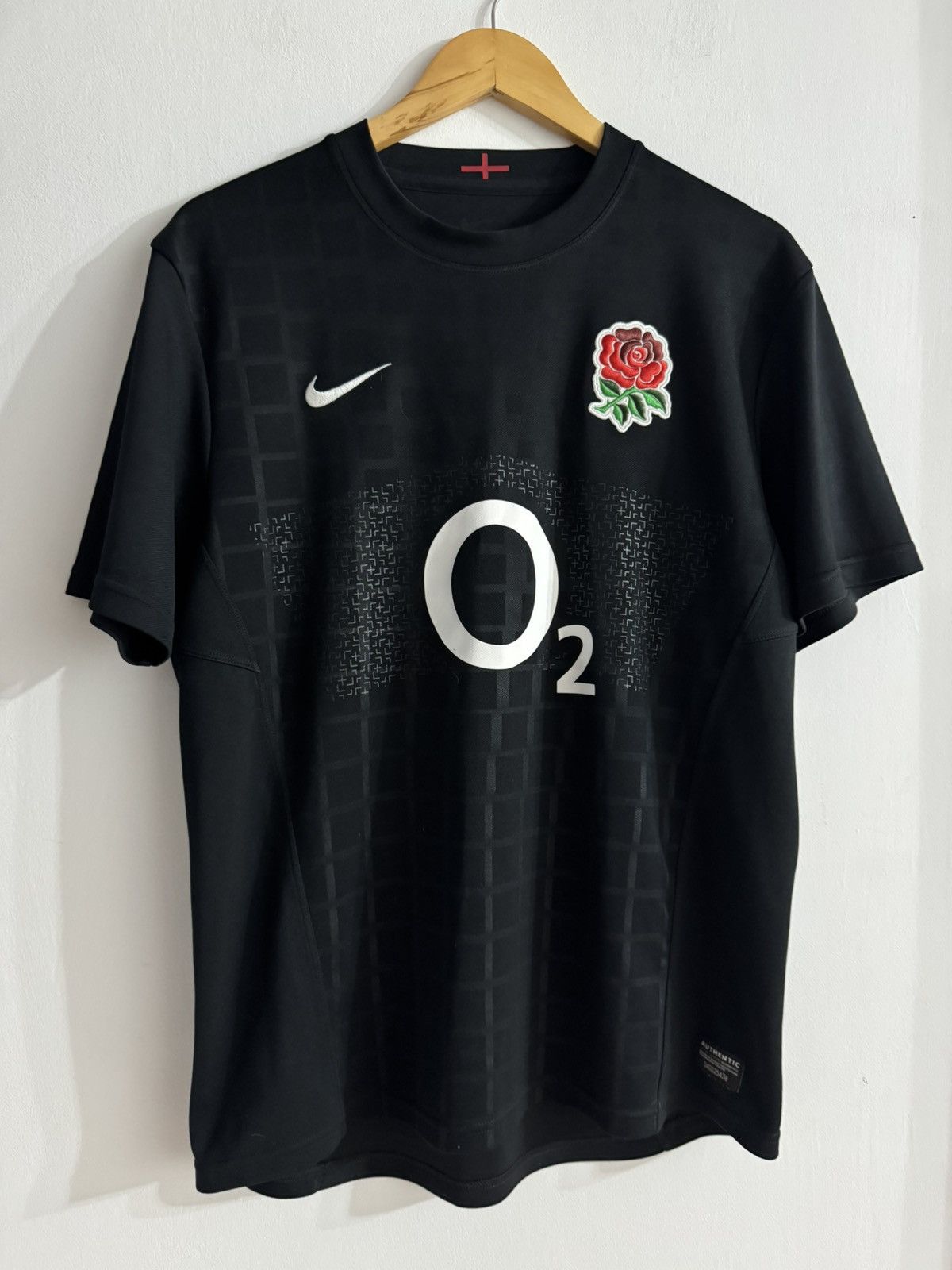 Nike Nike England Rugby Training Jersey (O2 Sponsor) - Black Size US M / EU 48-50 / 2 - 2 Thumbnail
