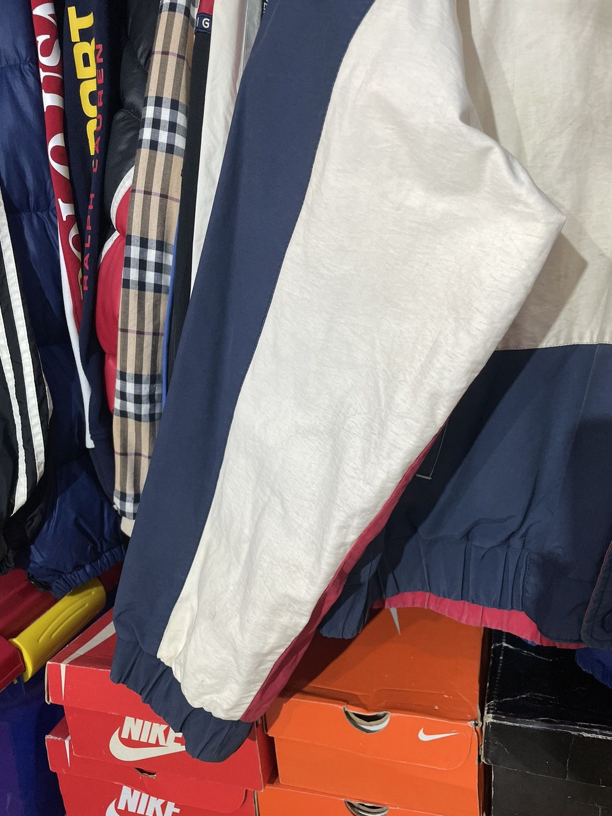 Japanese Brand × Tommy Hilfiger × Vintage Jacket Tommy Hilfiger Big Flag 90’s Vintage Reversible Size US XL / EU 56 / 4 - 11 Thumbnail