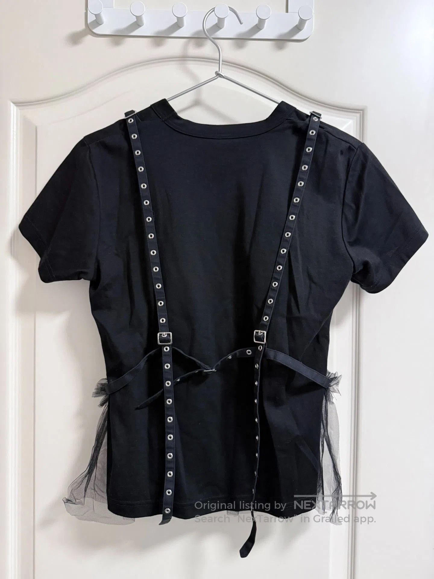 Noir Kei Ninomiya CDG Noir Kei Ninomiya Tulle Hem Top. Size M / US 6-8 / IT 42-44 - 2 Thumbnail