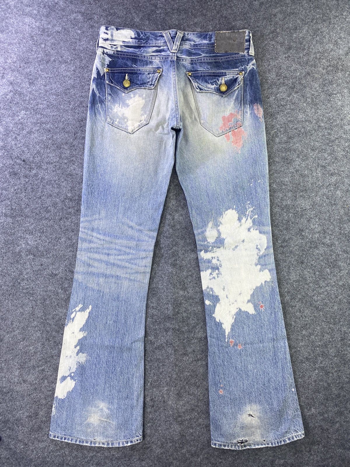 Japanese Brand × Jean × Vanquish Vanquish Flare Blue Wash Denim - J939 Size 32" / US 10 / IT 46 - 3 Thumbnail