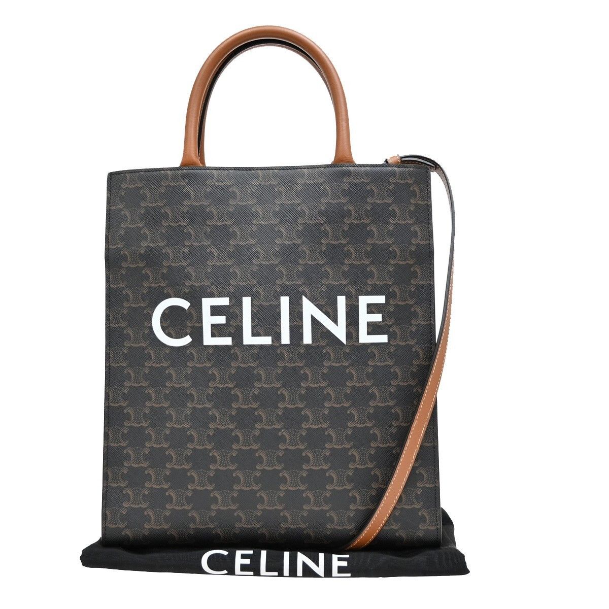 Celine Celine Vertical Cabas Tote Triomphe Coated Canvas Size ONE SIZE - 1 Thumbnail