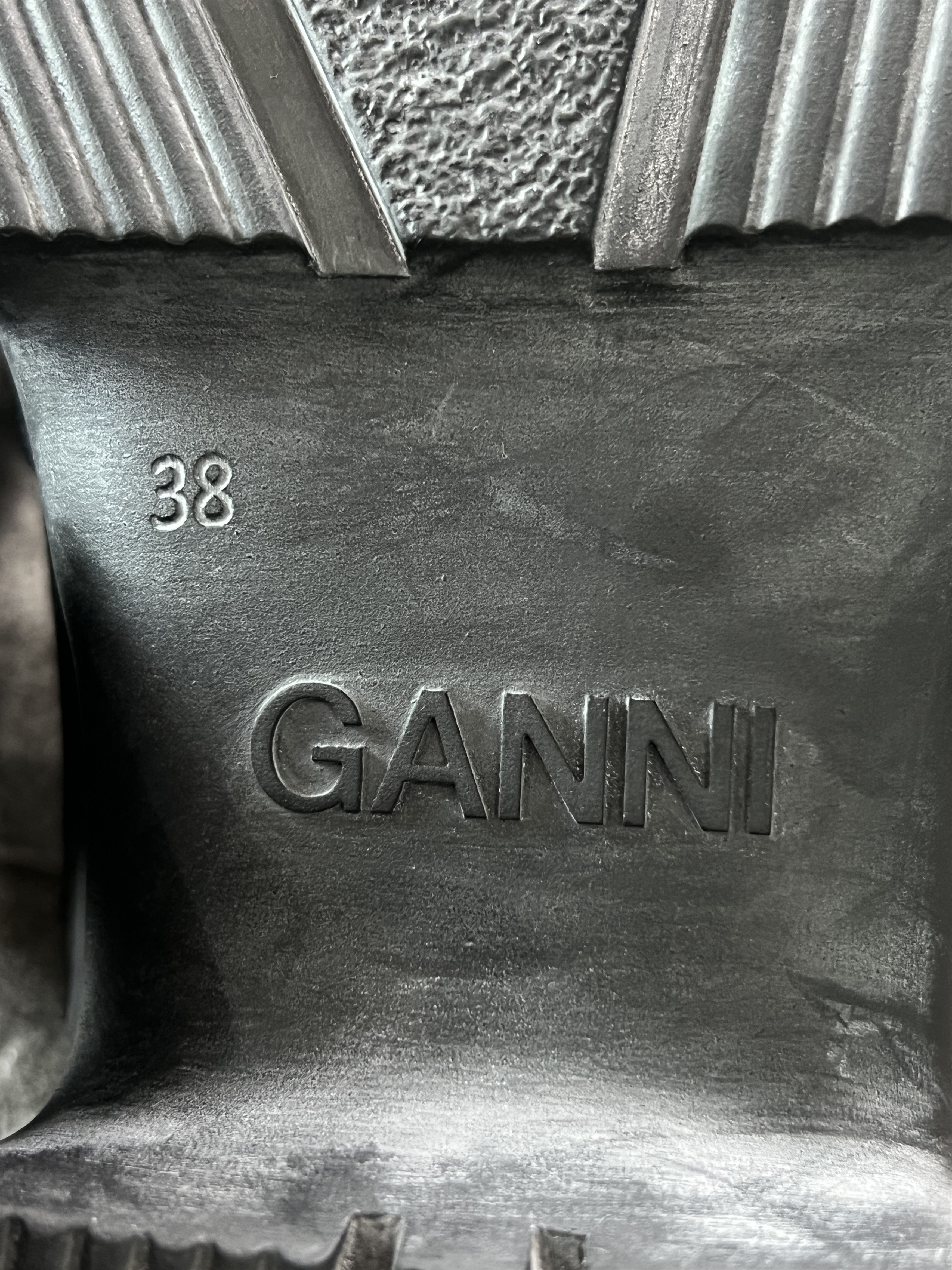 Ganni GANNI Chunky Rubber Mule Clogs Black EU38 Made in Portugal Size US 8 / IT 38 - 10 Thumbnail