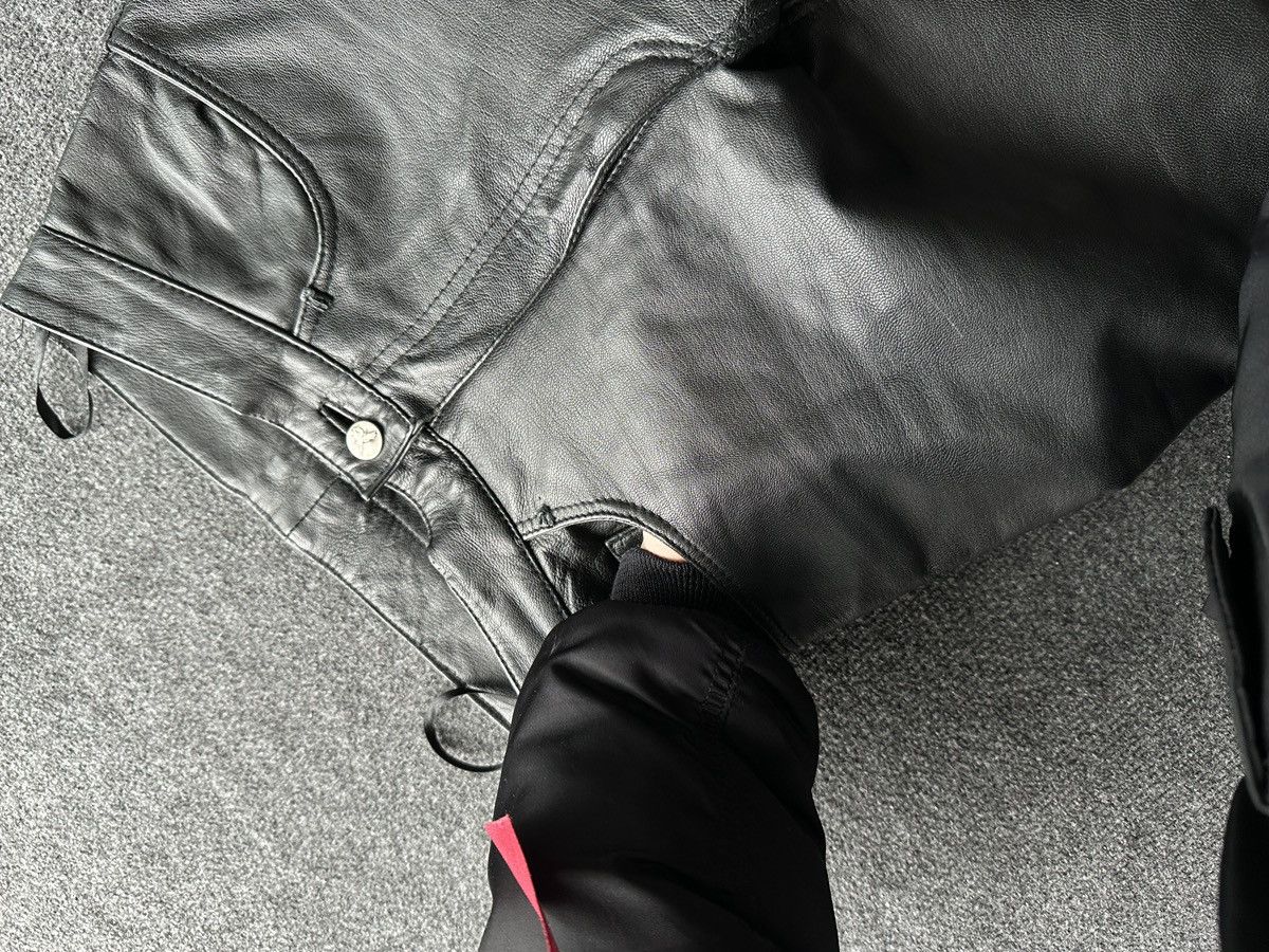 Apollo APOLLO 🚨SWISS DESIGN leather pants motorcycles LUXURY Y2K Size 27" / US 4 / IT 40 - 11 Thumbnail