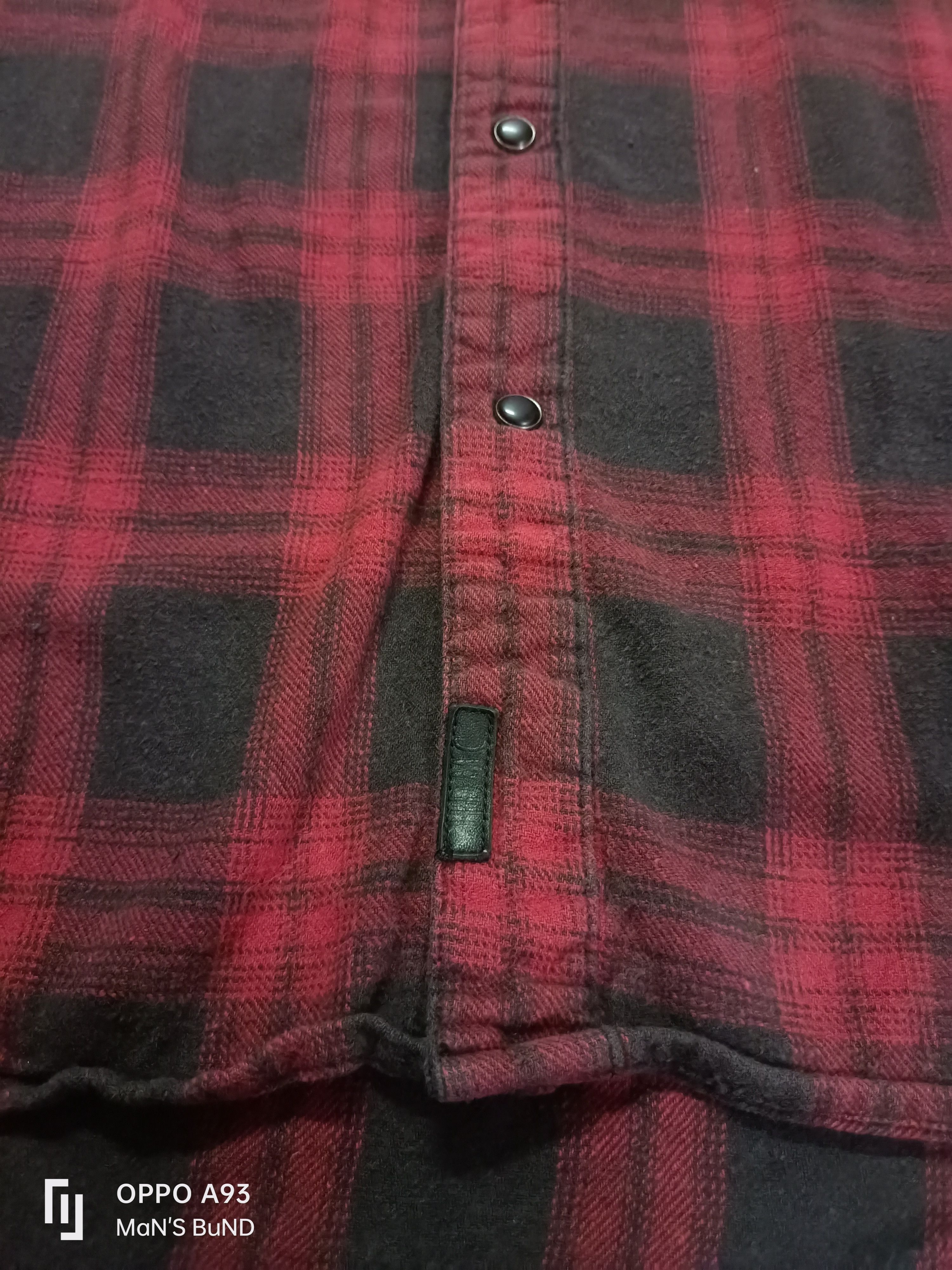 Flannel × Harley Davidson × Vintage HARLEY DAVIDSON Men's Red Plaid Flannel Slim Fit 99023-16VM Size US XL / EU 56 / 4 - 14 Thumbnail