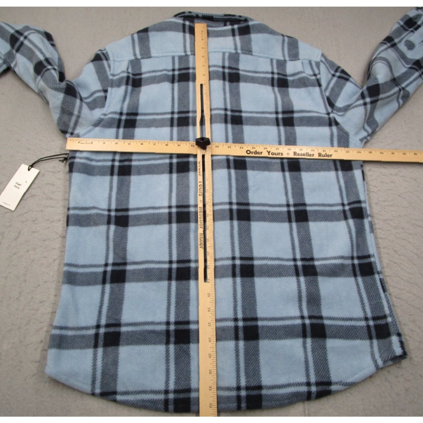 Vintage Swet Tailor Shirt Mens 2XL XXL Travel Blue Fleece Flannel Button Up Long Sleeve Size US XXL / EU 58 / 5 - 5 Thumbnail