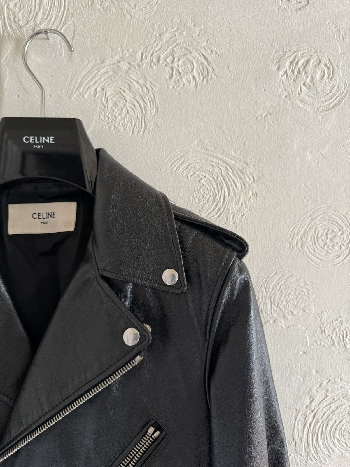 Celine × Hedi Slimane Celine Leather Jacket Biker Motorcycle 44 Size US S / EU 44-46 / 1 - 9 Thumbnail