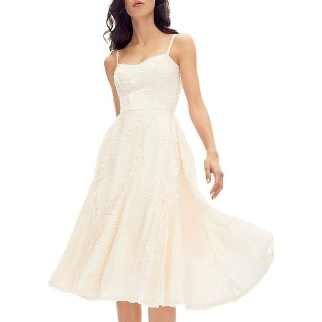 Dress the Population Dress the Population Flora Sequin Fit & Flare Midi Dress Size S / US 4 / IT 40 - 2 Thumbnail
