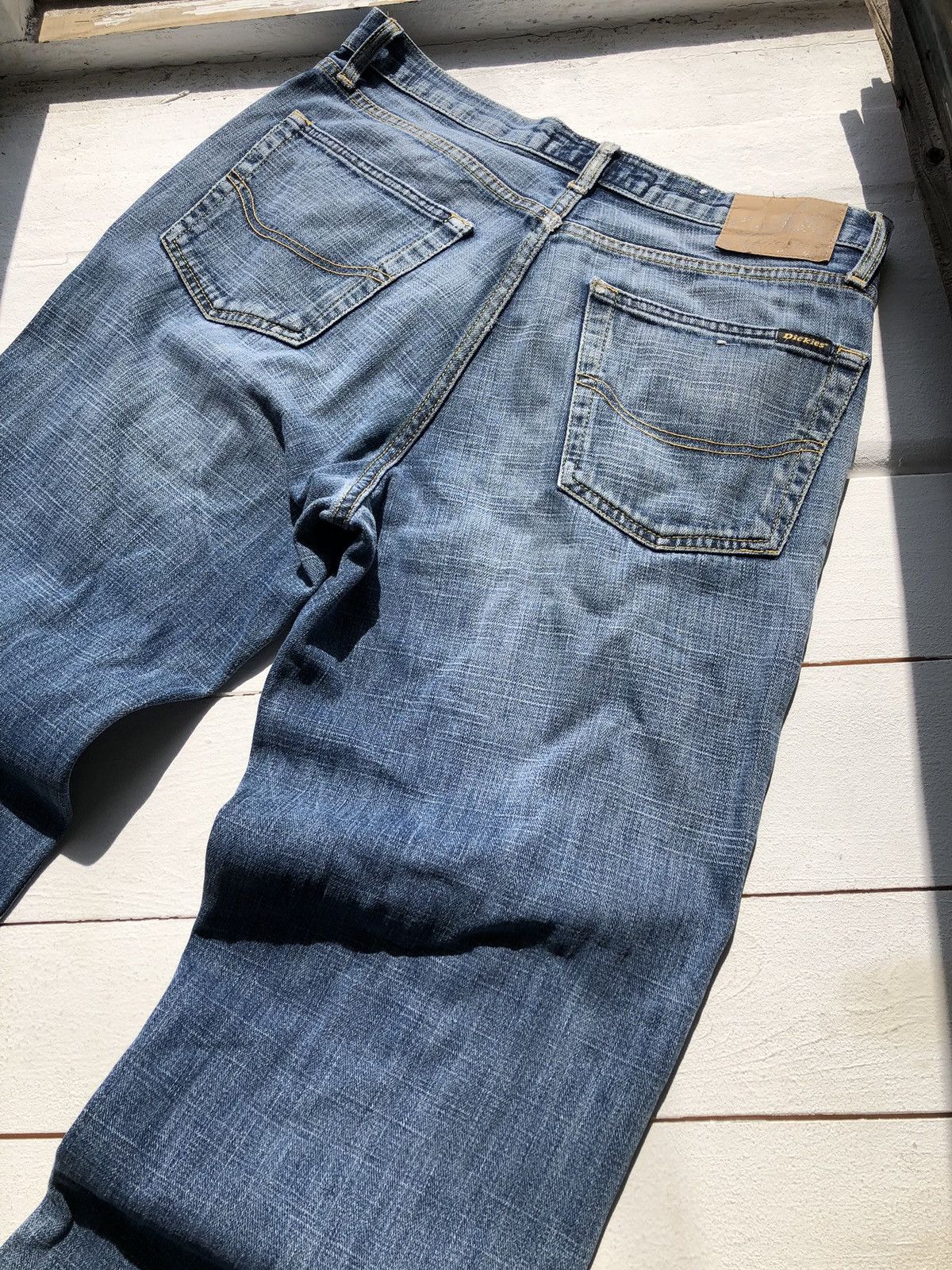 Dickies × Vintage 90s Dickies USA MADE Vintage Work Blue Baggy Denim Jeans Size US 34 / EU 50 - 15 Thumbnail