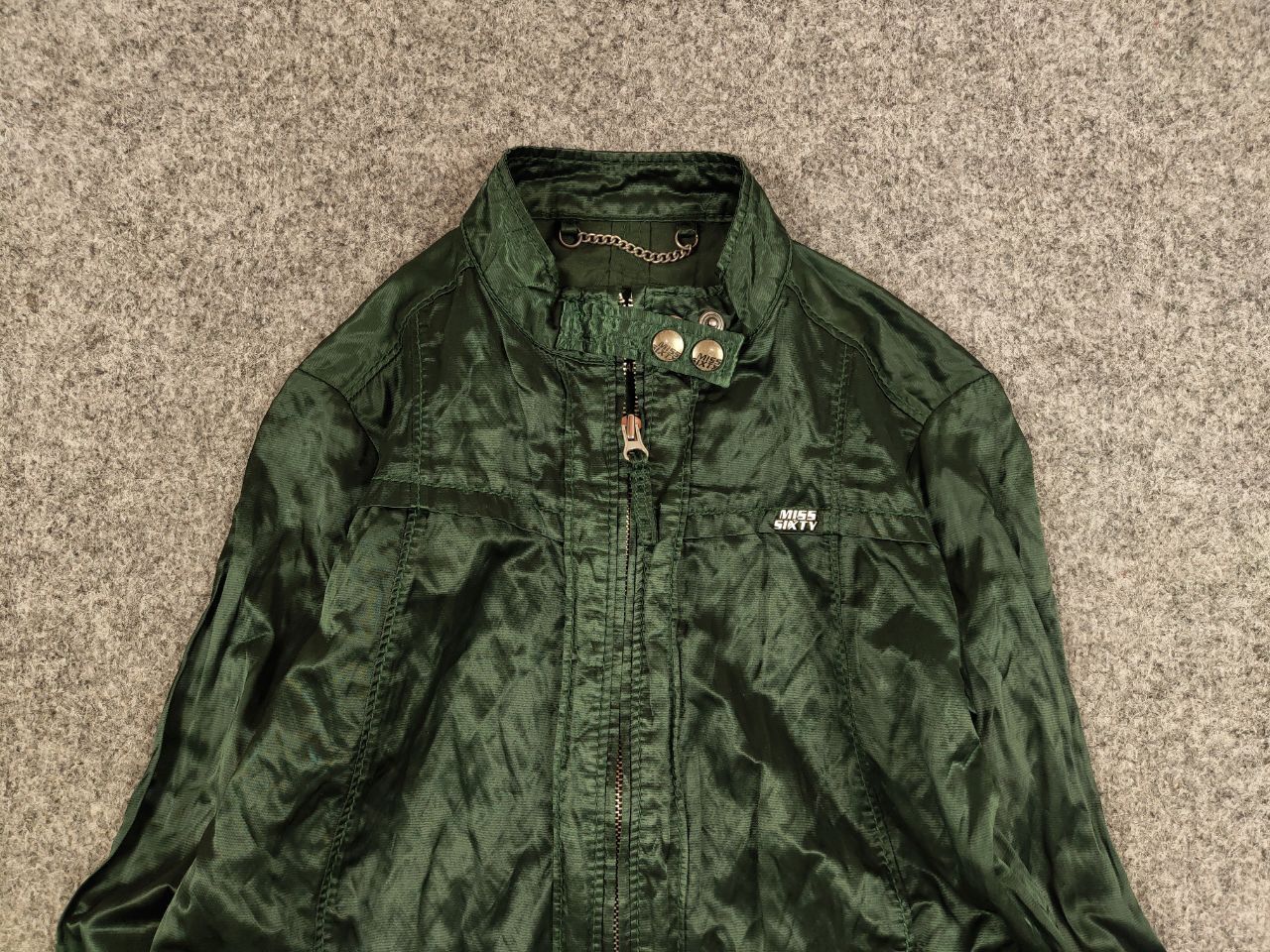 Miss Sixty Vintage Miss Sixty Zip pearl green Light Jacket Y2K Style Size XS / US 0-2 / IT 36-38 - 3 Thumbnail